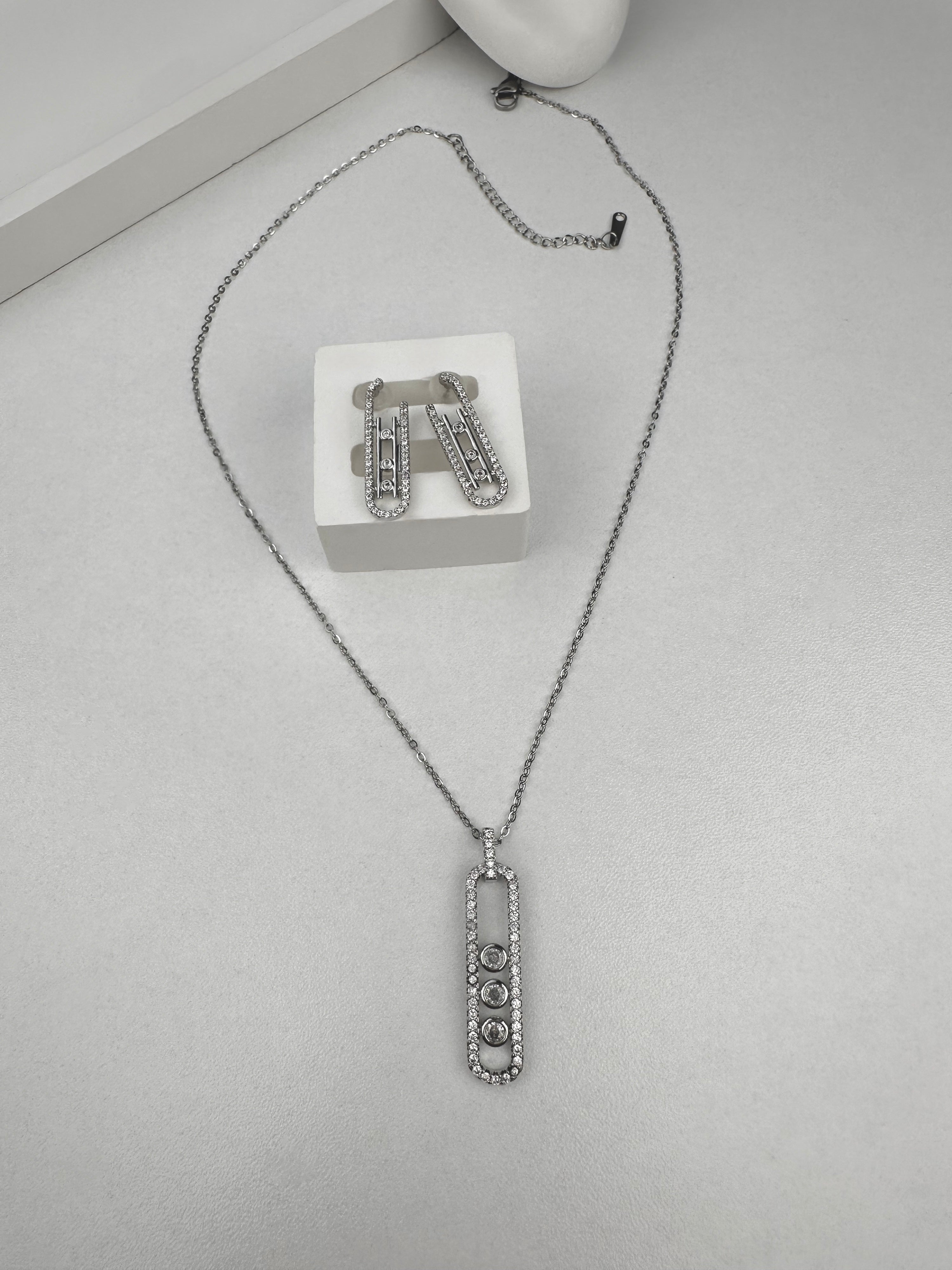 Özel Seri Mss Kolye Küpe Set