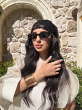 Siyah Desen Saç Bandana