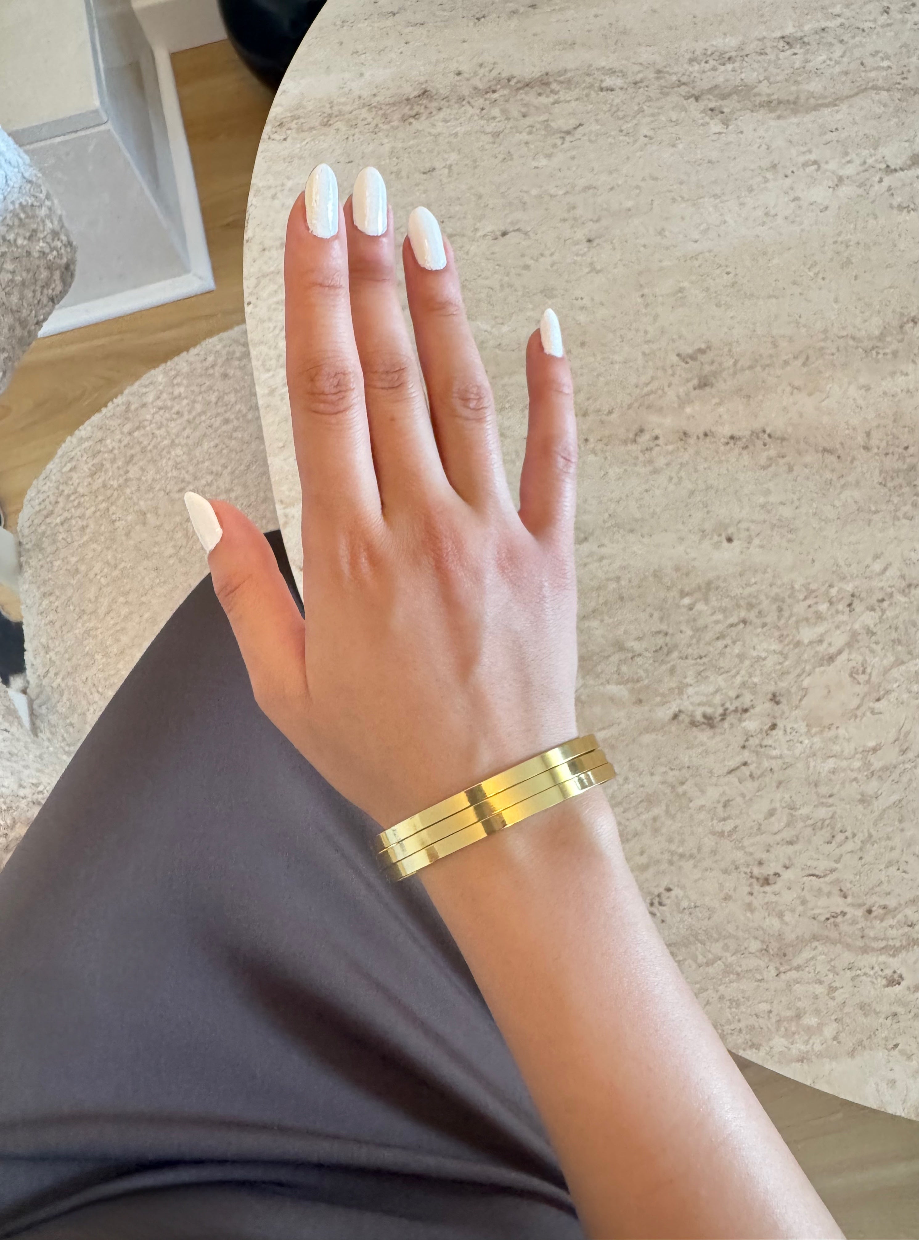 Üçlü Gold Ajda Bileklik