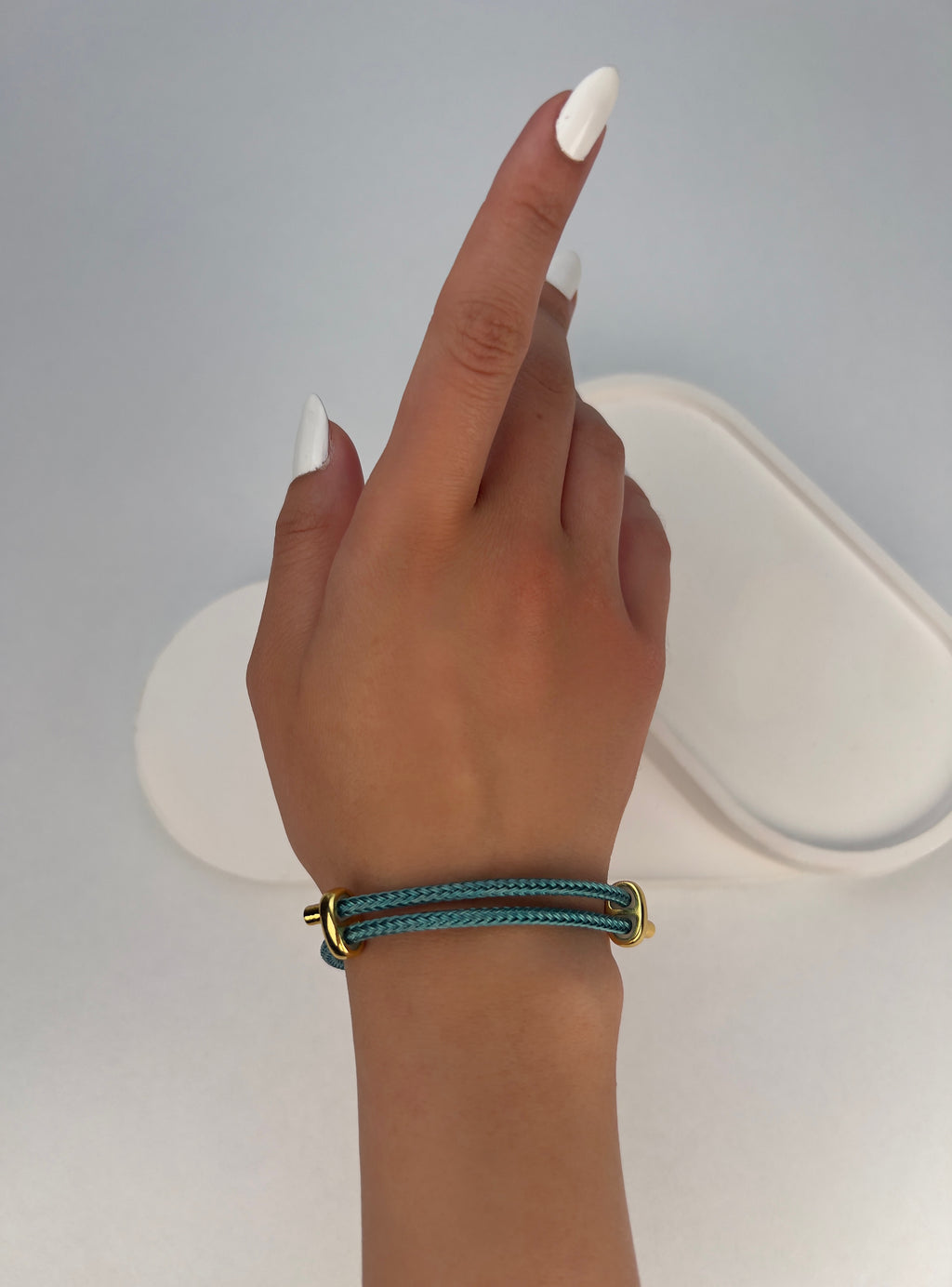 Özel Seri Turkuaz Çelik İpli Bileklik