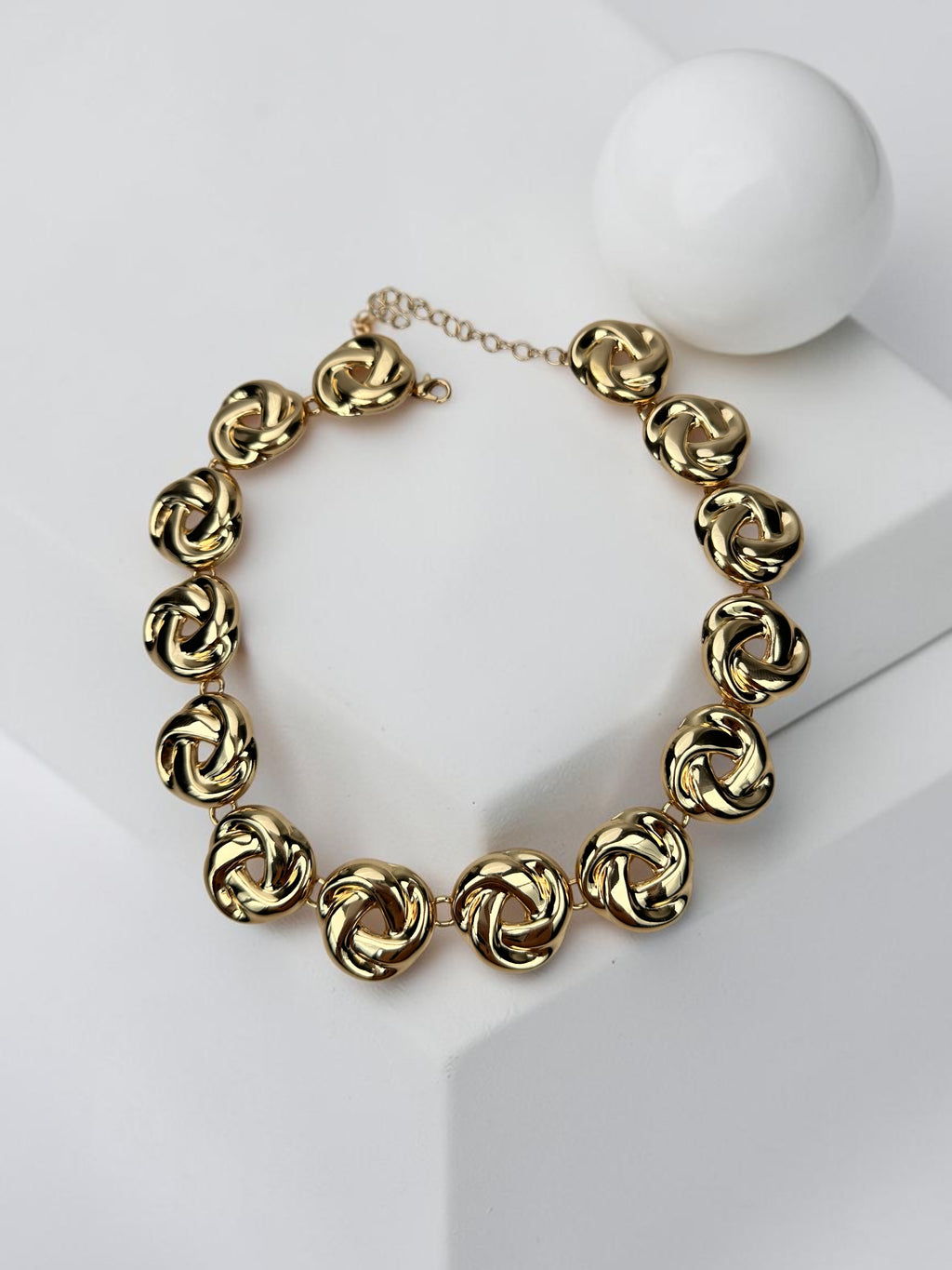 Sarmal Desen Gold Kolye