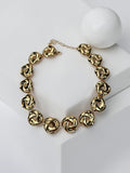Sarmal Desen Gold Kolye