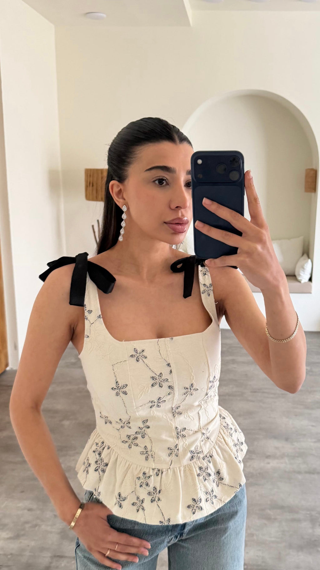 ViP Seri Elmas Desenli Taşlı Küpe