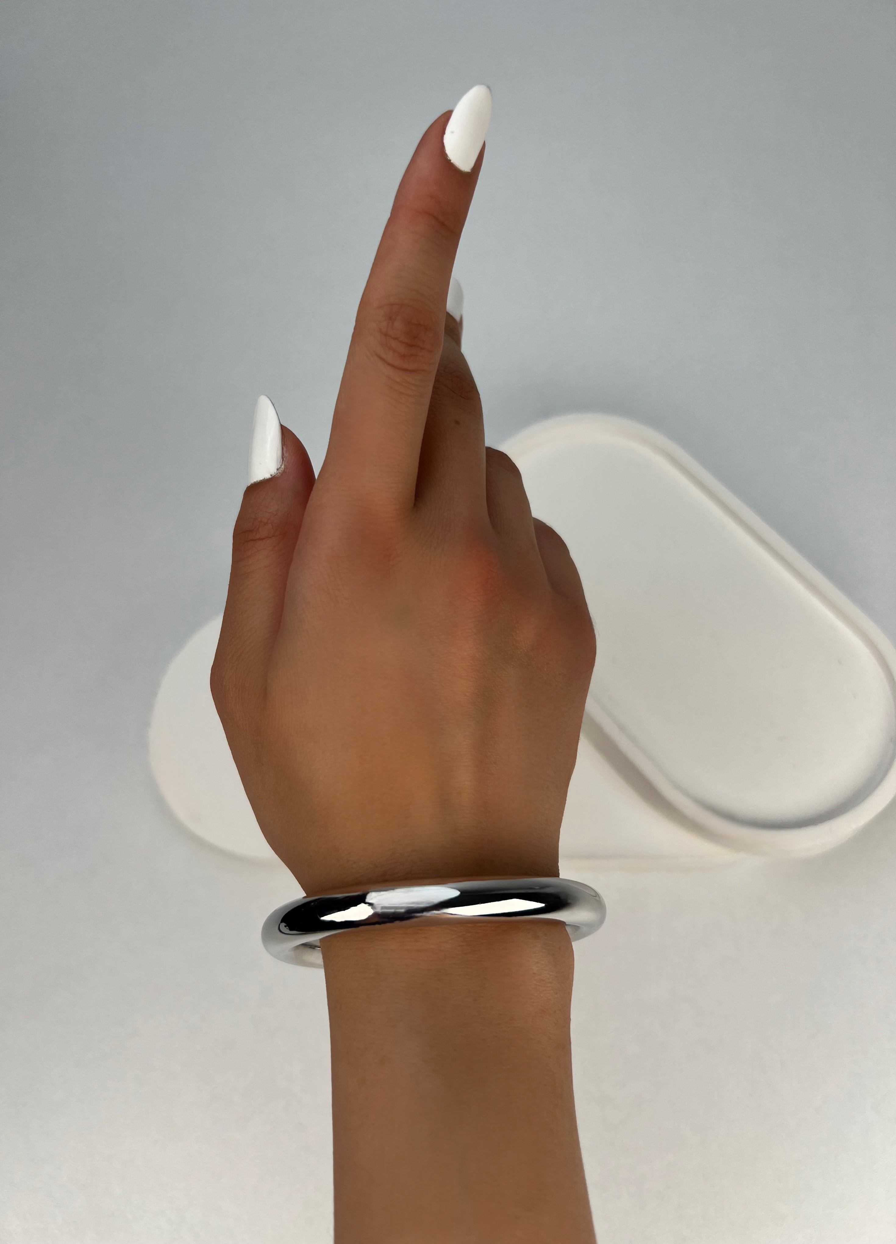 Özel Seri Halka Gümüş Bileklik