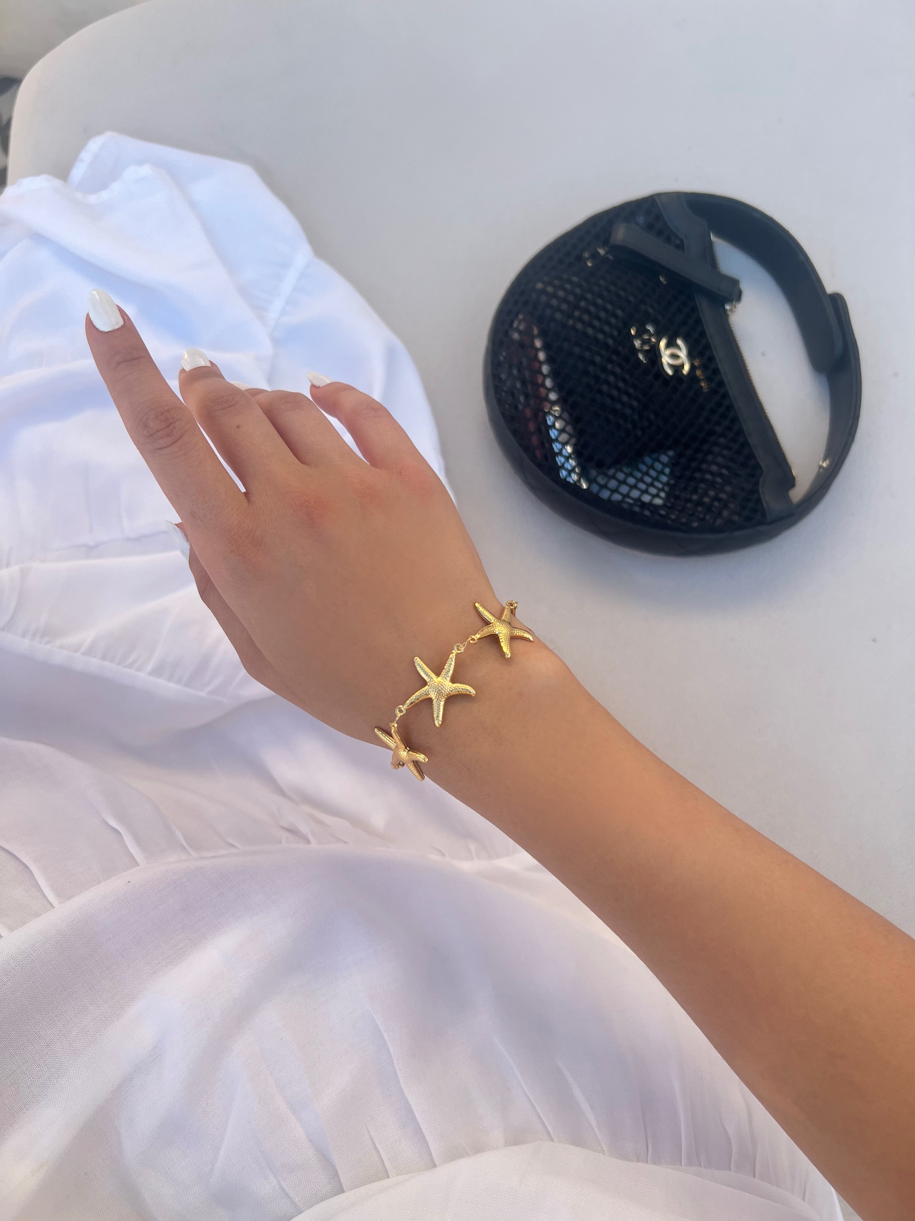 Deniz Yıldızı Gold Bileklik