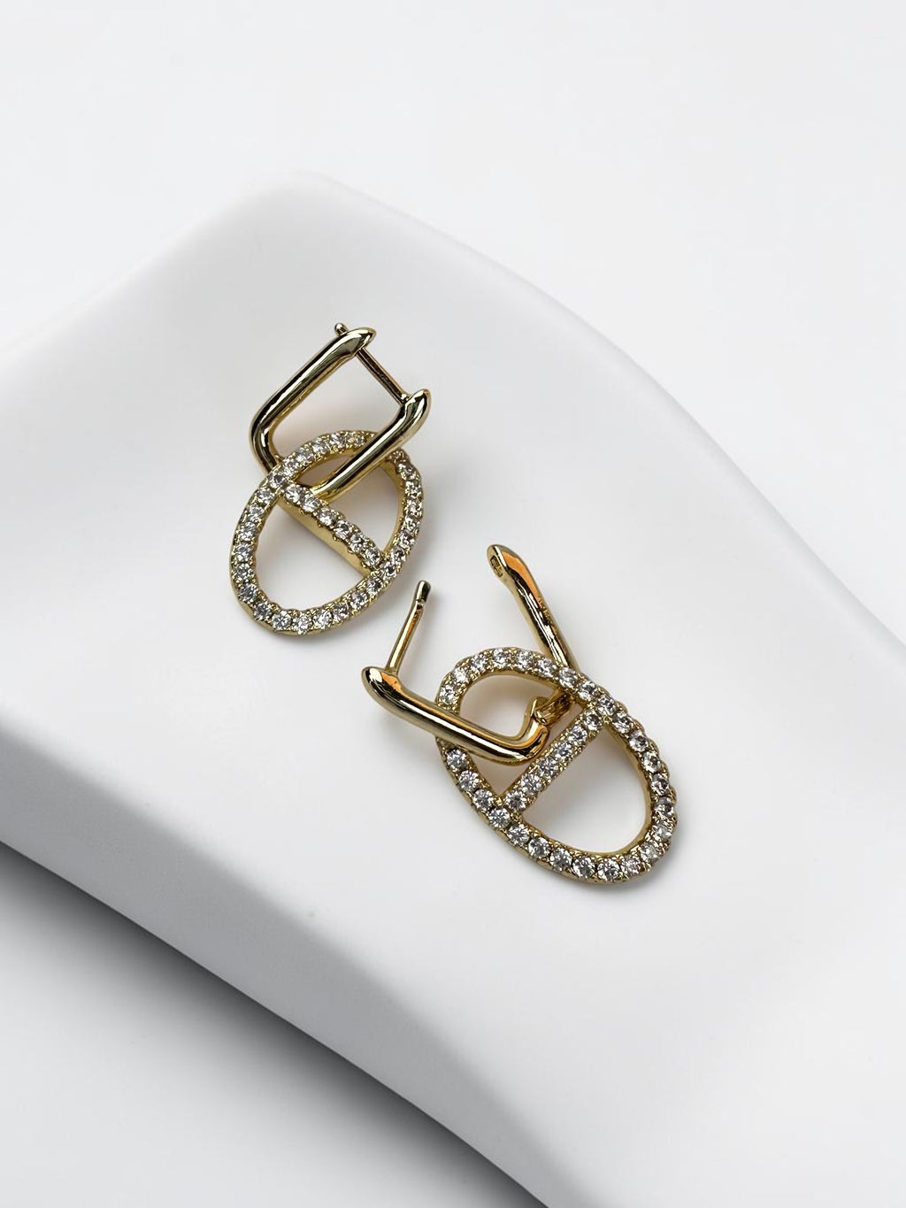 Hs Sallantılı Gold Küpe