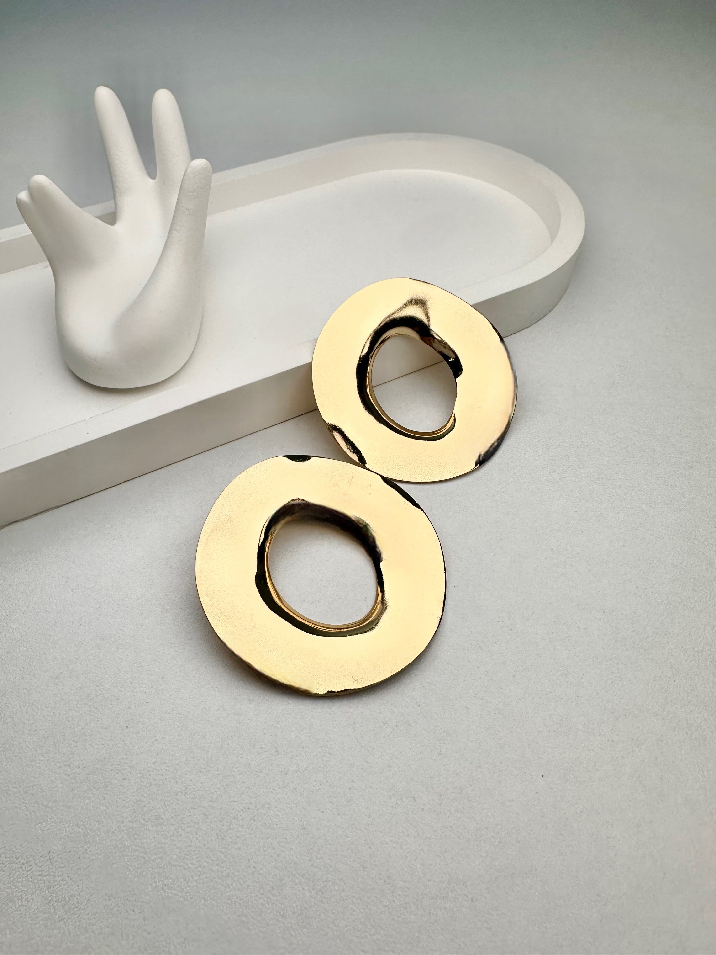 Özel Seri Yuvarlak Plaka Küpe