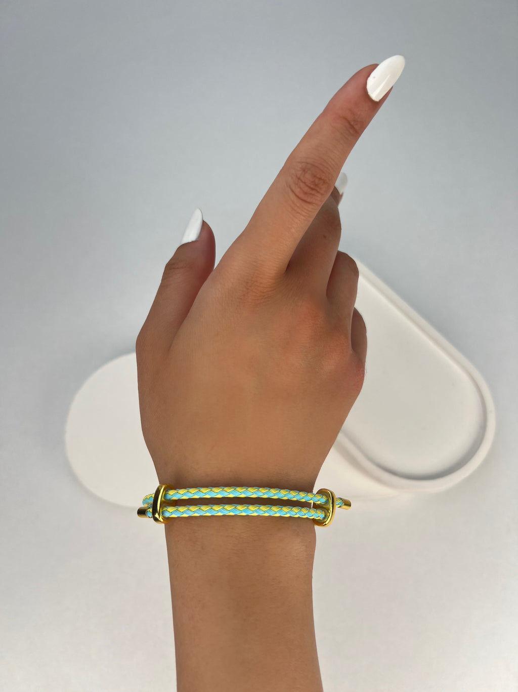 Özel Seri İki Renk İpli Çelik Bileklik