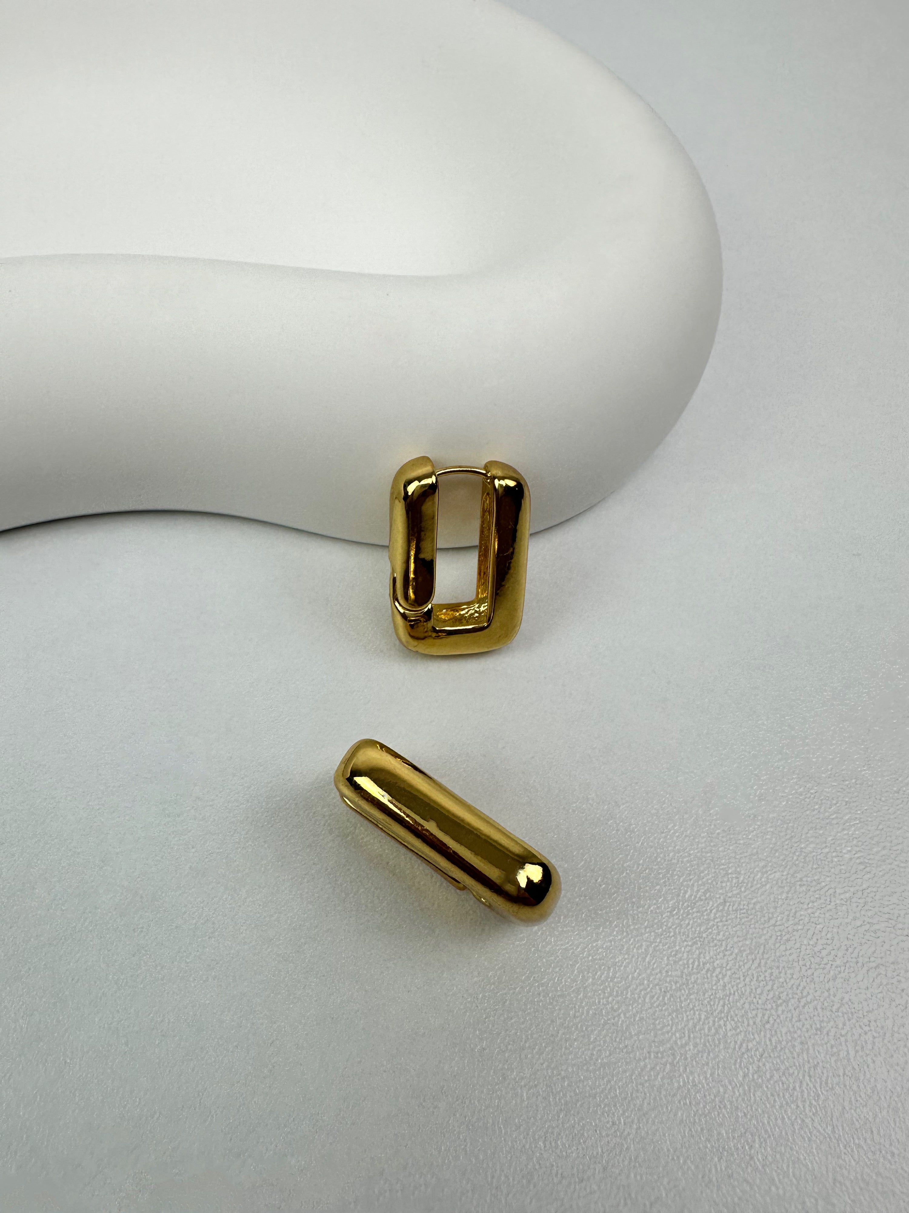 Kare Gold Basic Küpe