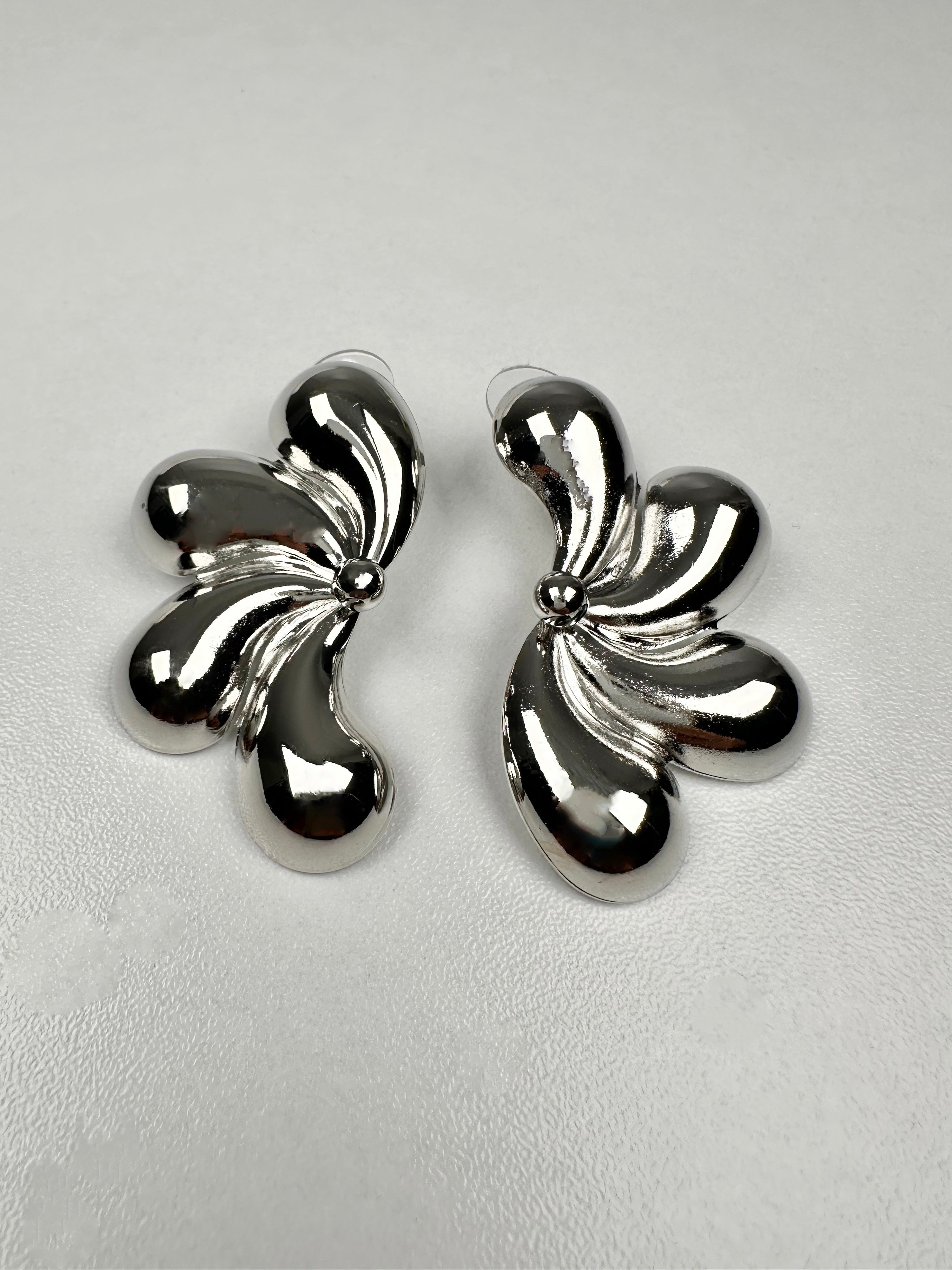 Özel Seri Flower Gümüş Küpe