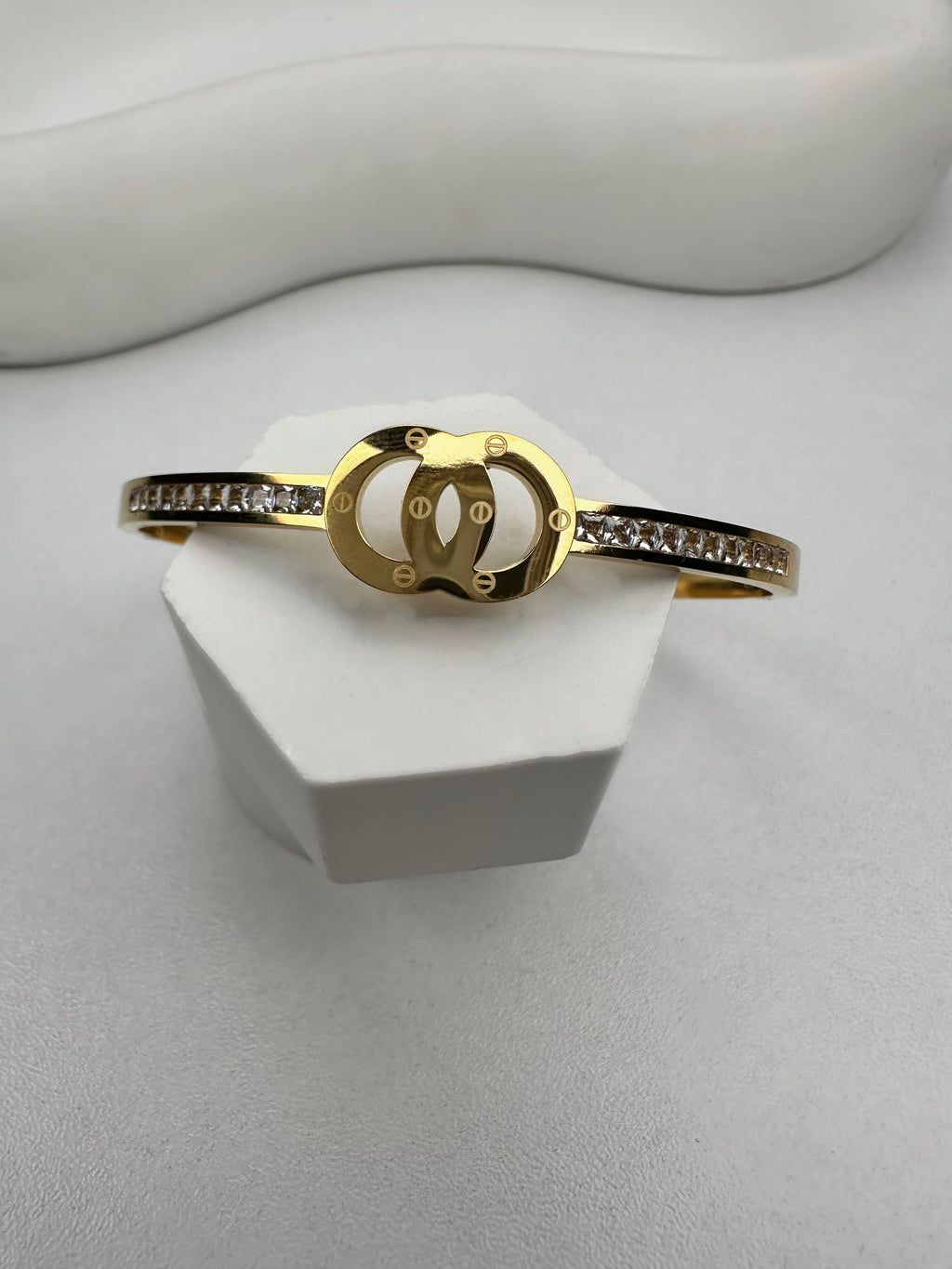 Crtr Gold Taşlı Bileklik