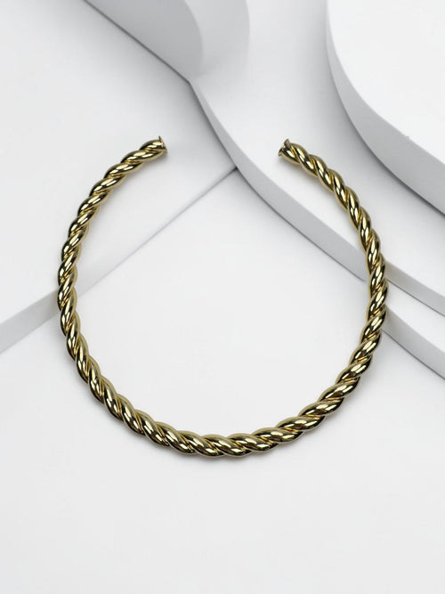 Burgu Model Choker Gold Kolye