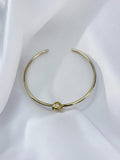Düğümlü Gold Choker Kolye