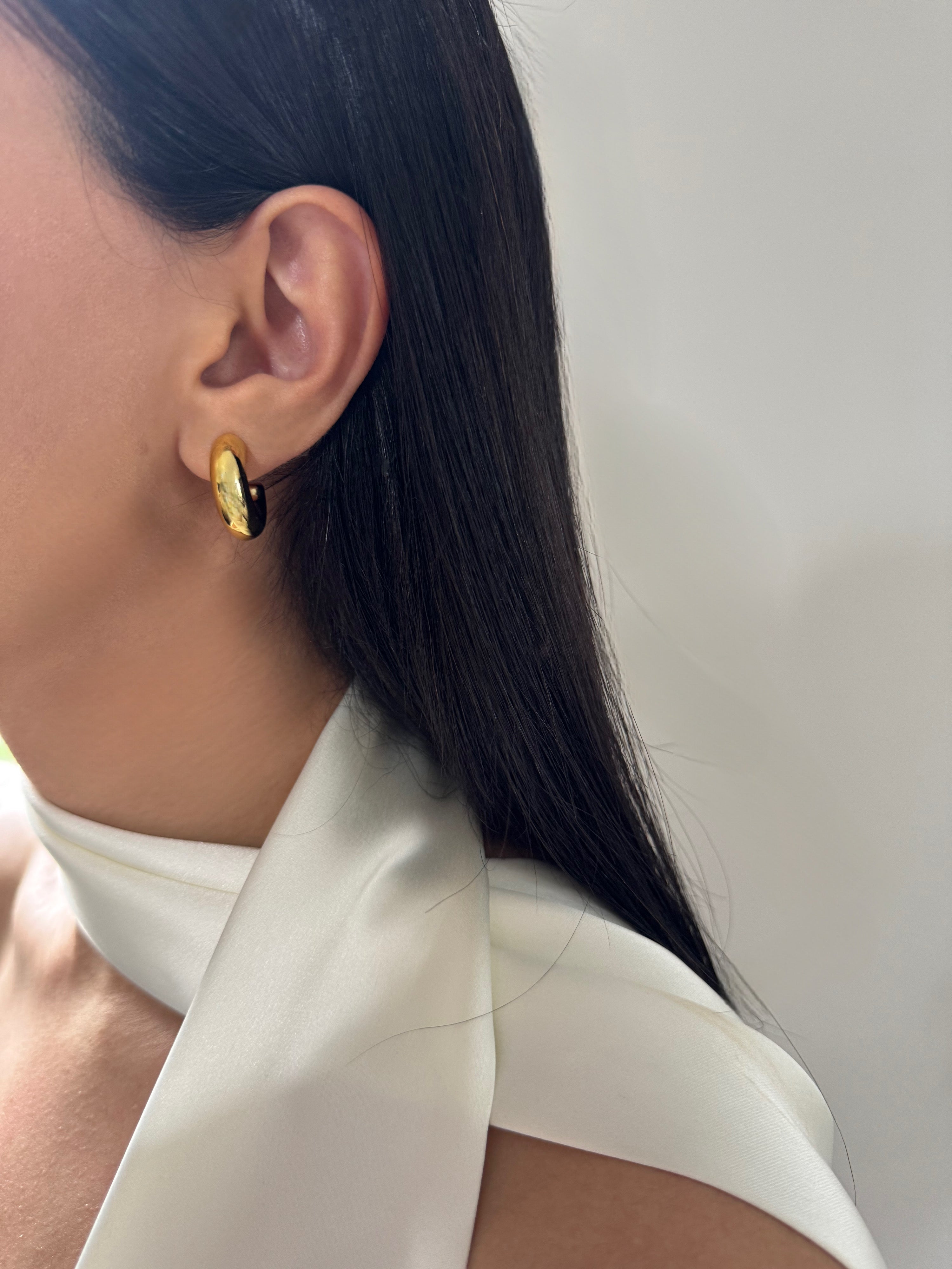 ZR Model Gold Halka Küpe