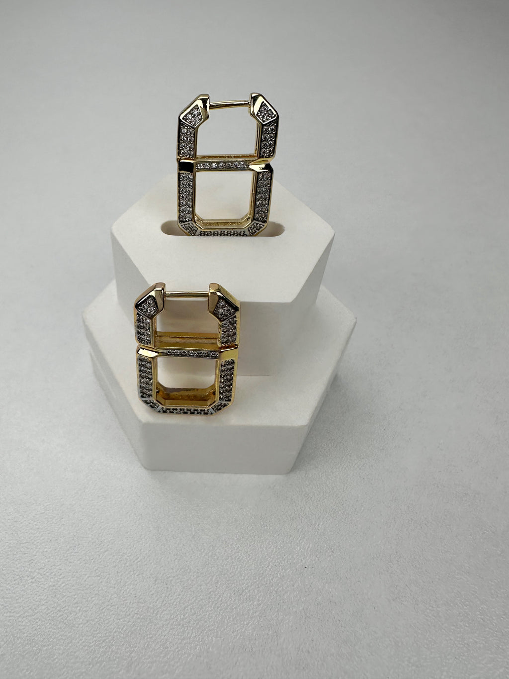 Özel Seri Taşlı Dörtgen Küpe