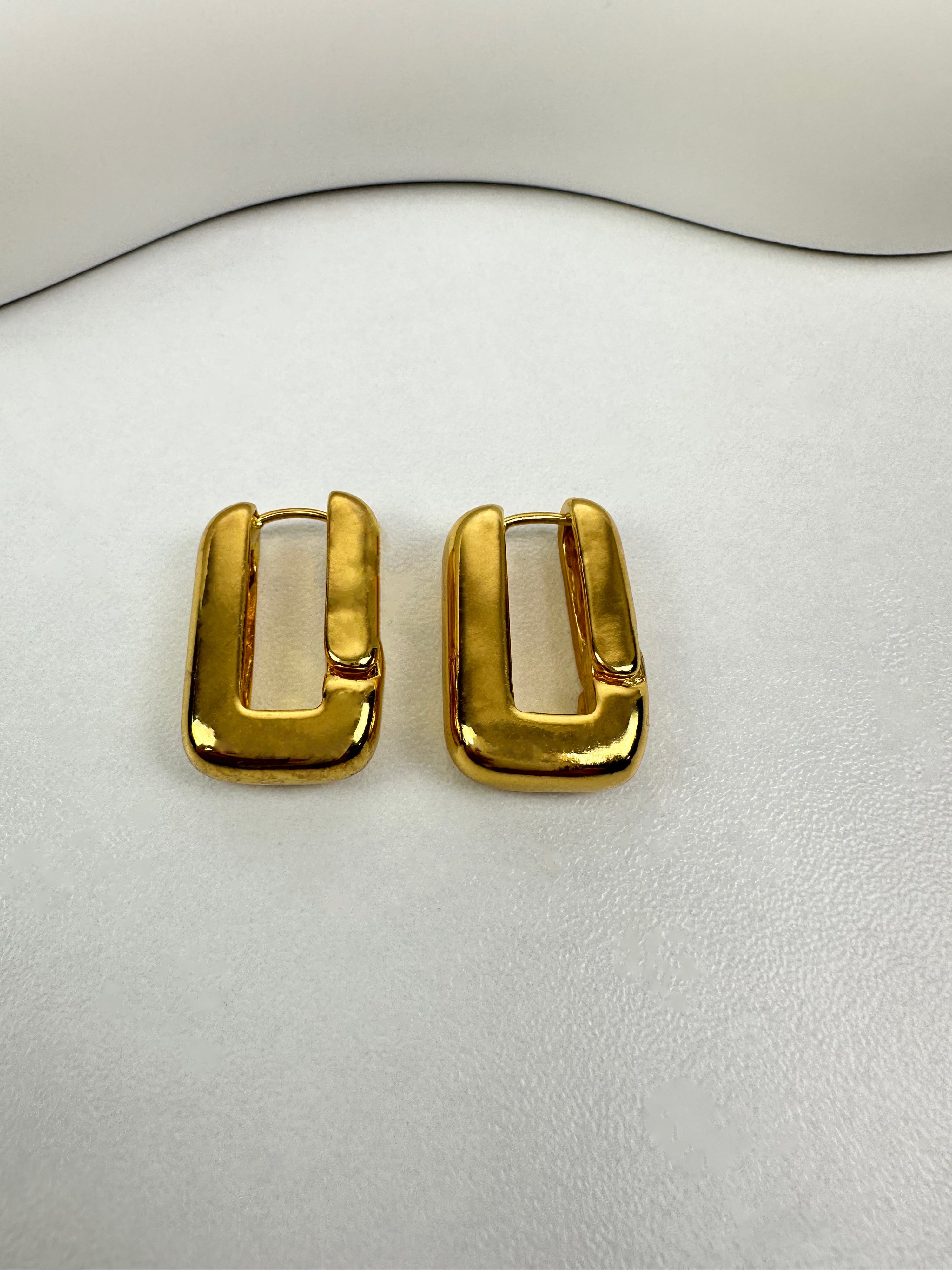 Kare Gold Basic Küpe