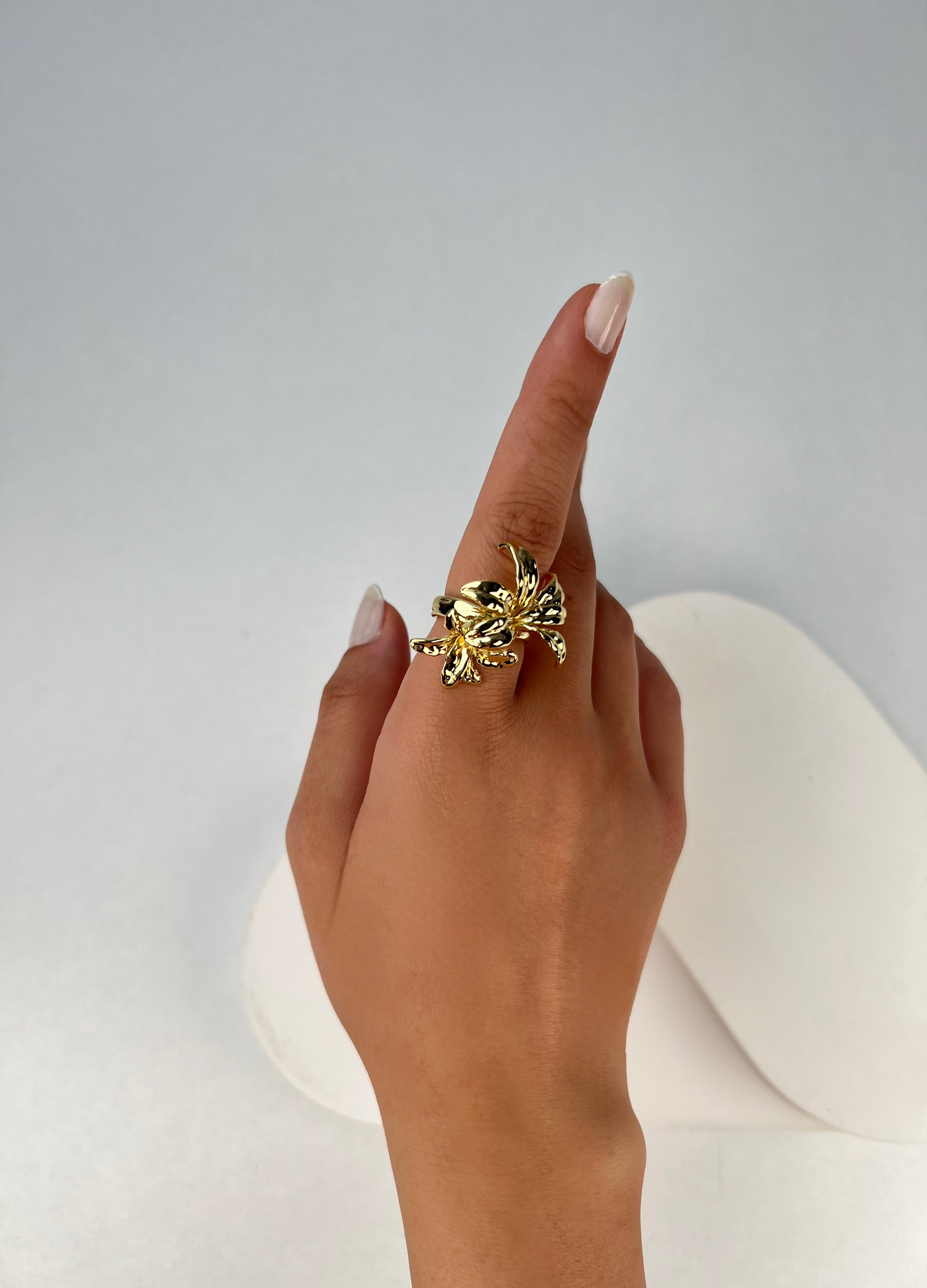 Özel Seri İkili Görünüm Çiçek Yüzük