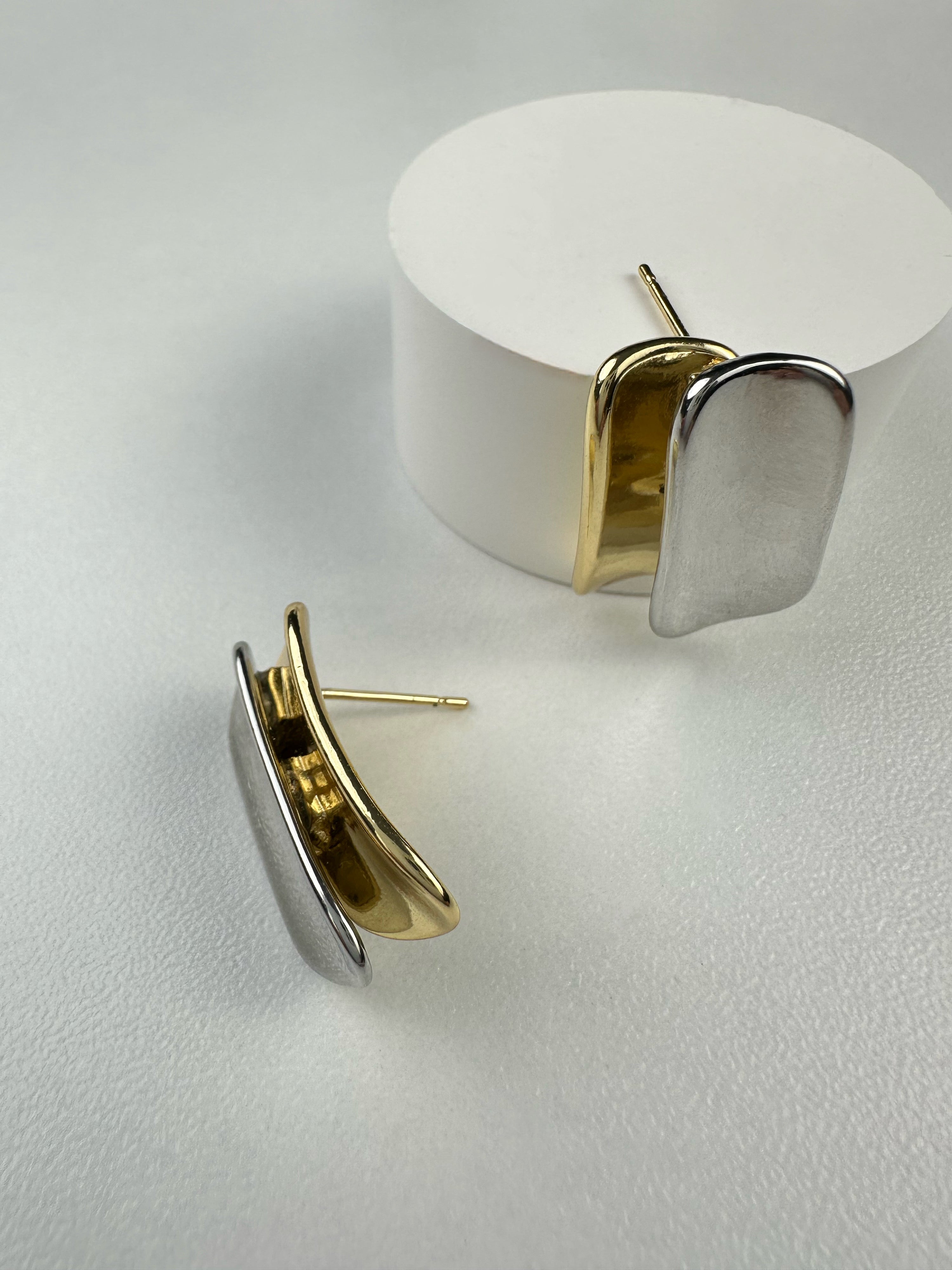 Özel Seri Gold Gümüş Küpe