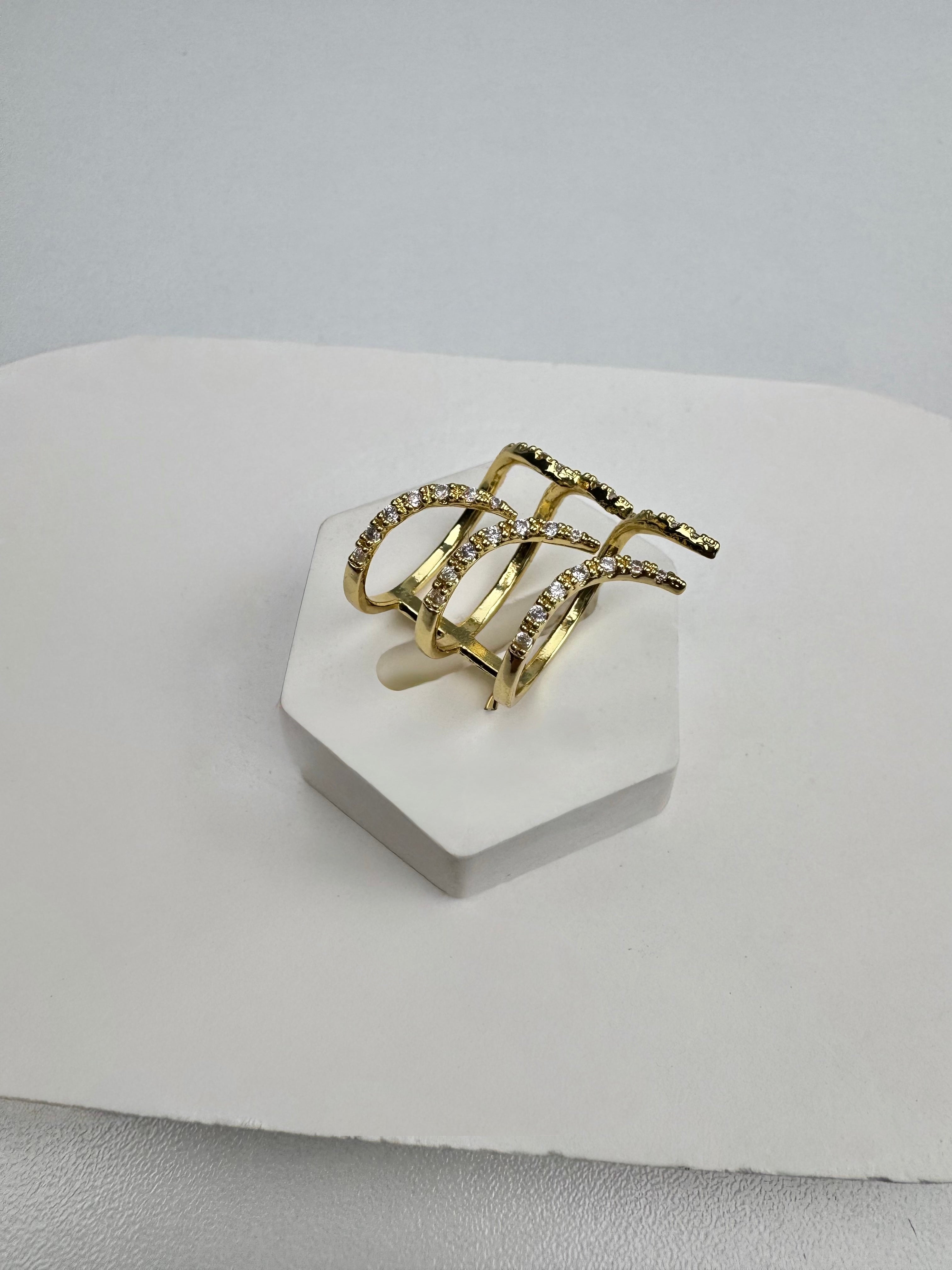 Tasarım Gold Taşlı Yüzük