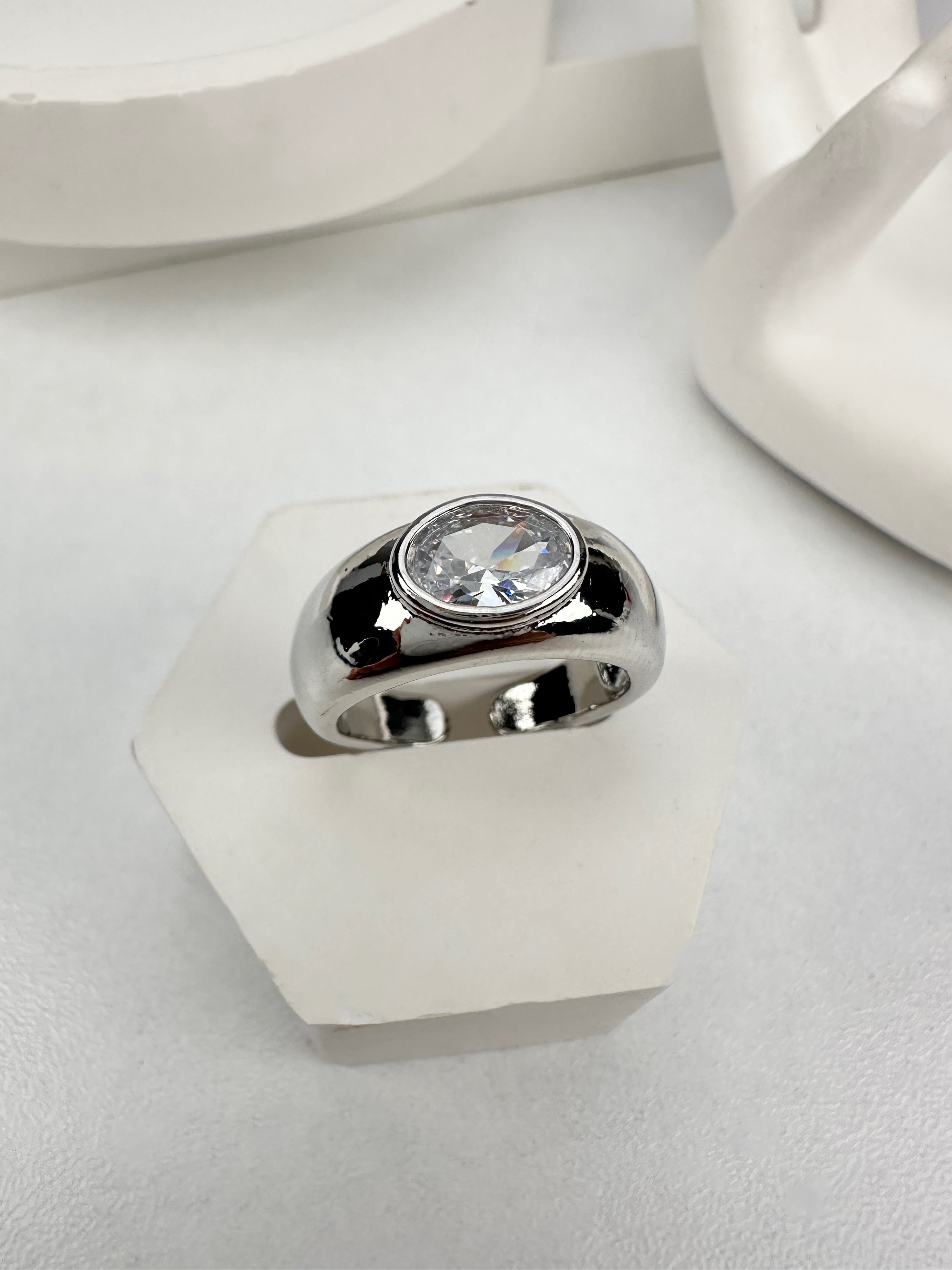 Özel Seri Taşlı Serçe Parmak Gümüş Eklem Yüzük