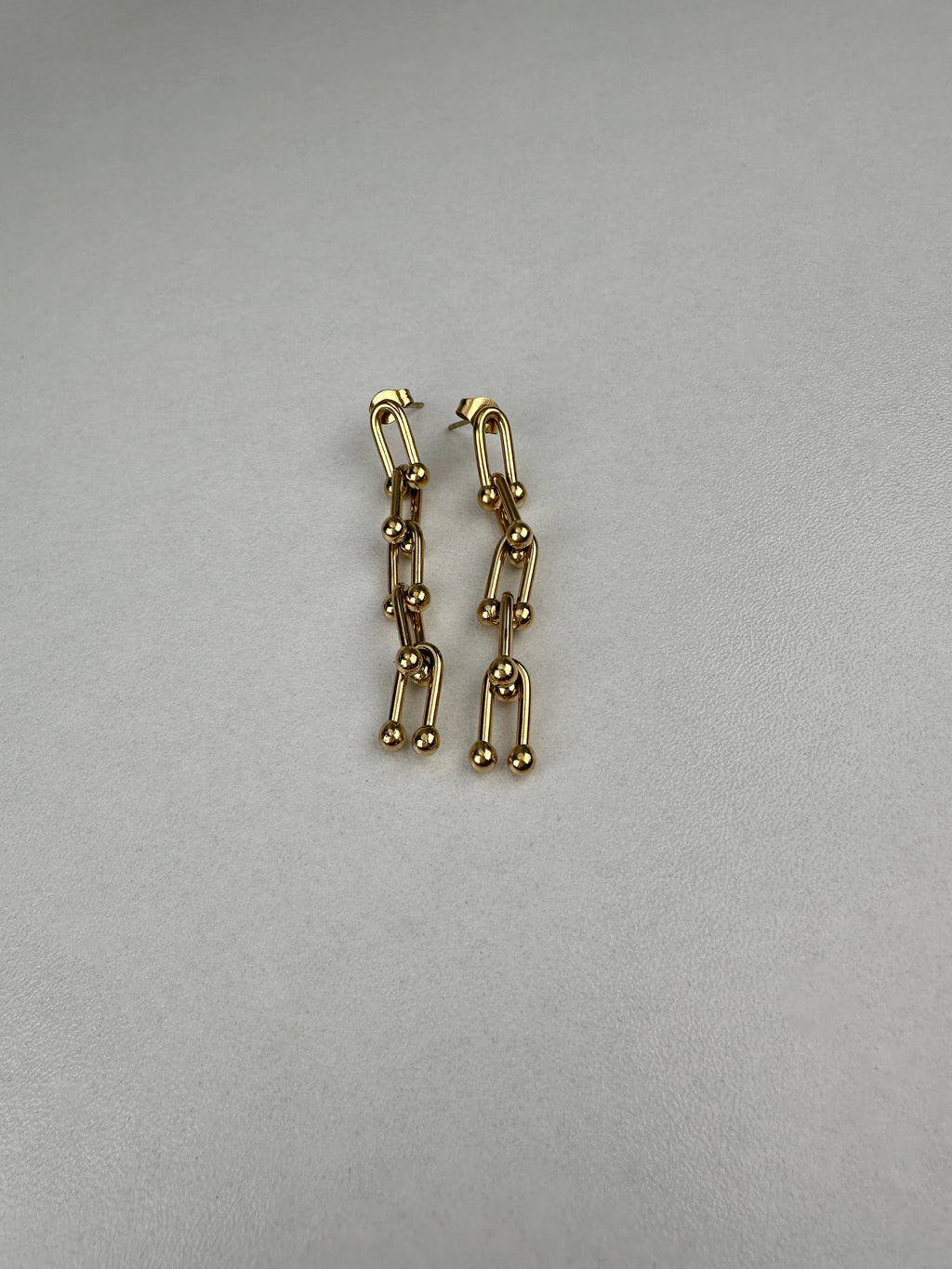 Özel Seri Tffny Model Sallantılı Gold Küpe