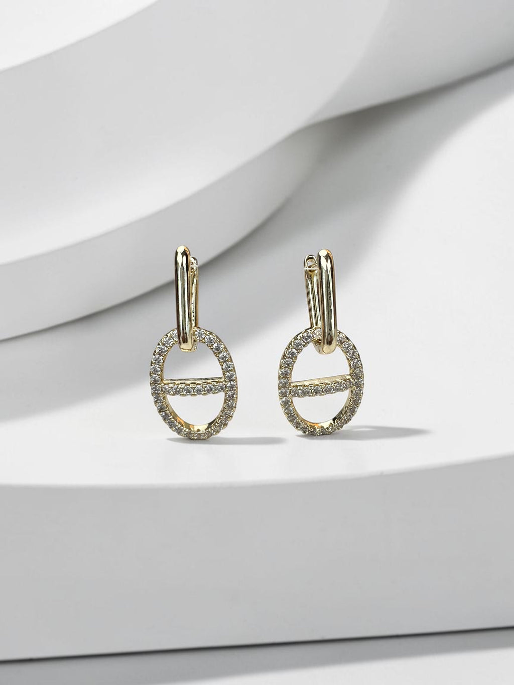 Hs Sallantılı Gold Küpe