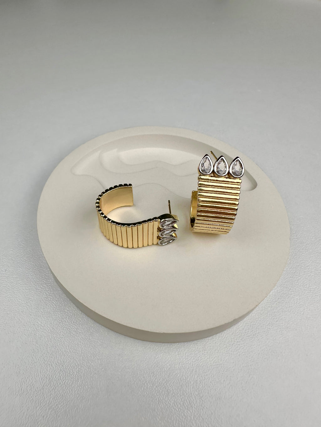 Özel Marka  MRS  3 Damla Halka Küpe