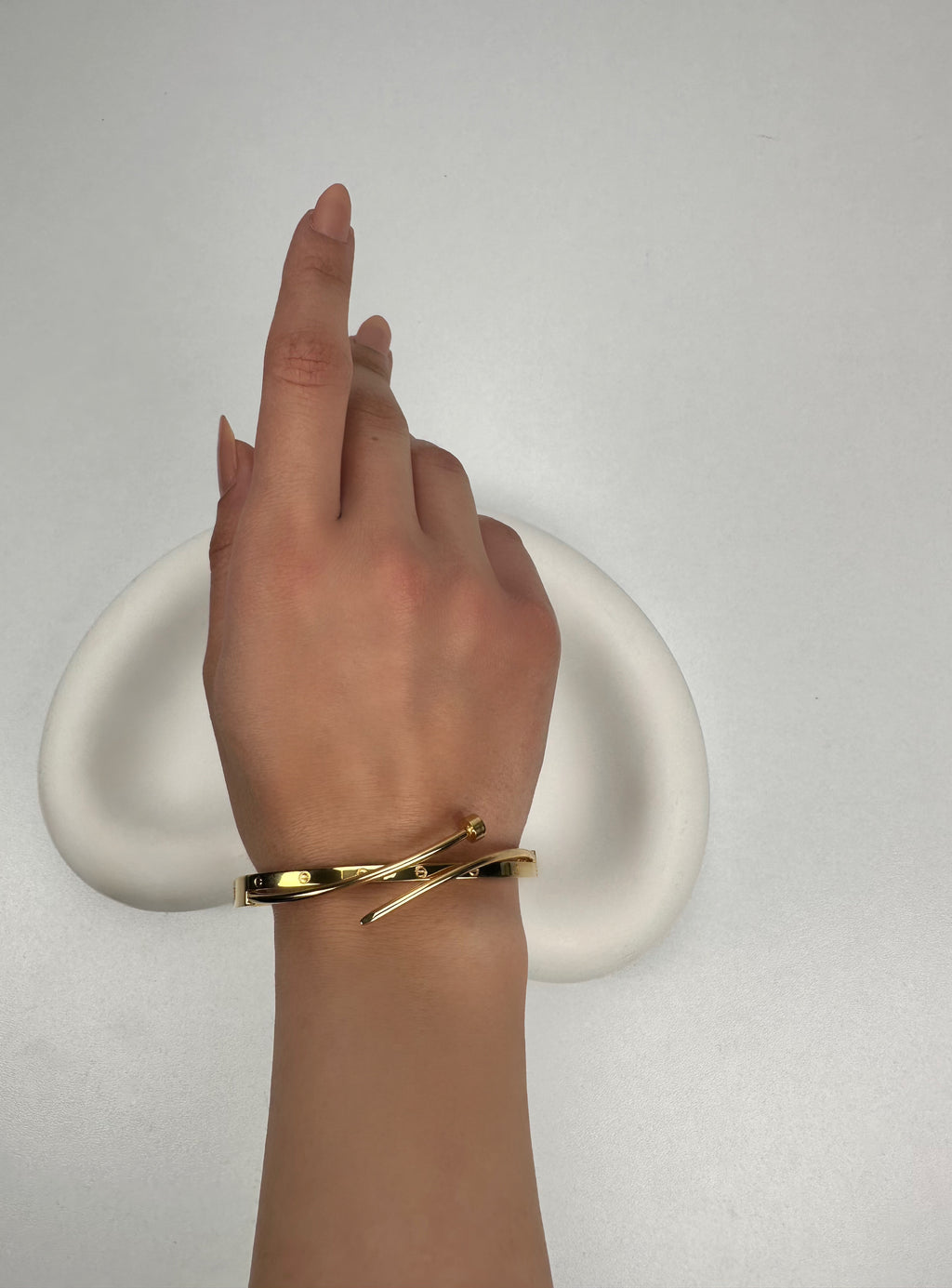 Özel Seri Crtr Gold Çivi Kelepçe Bileklik