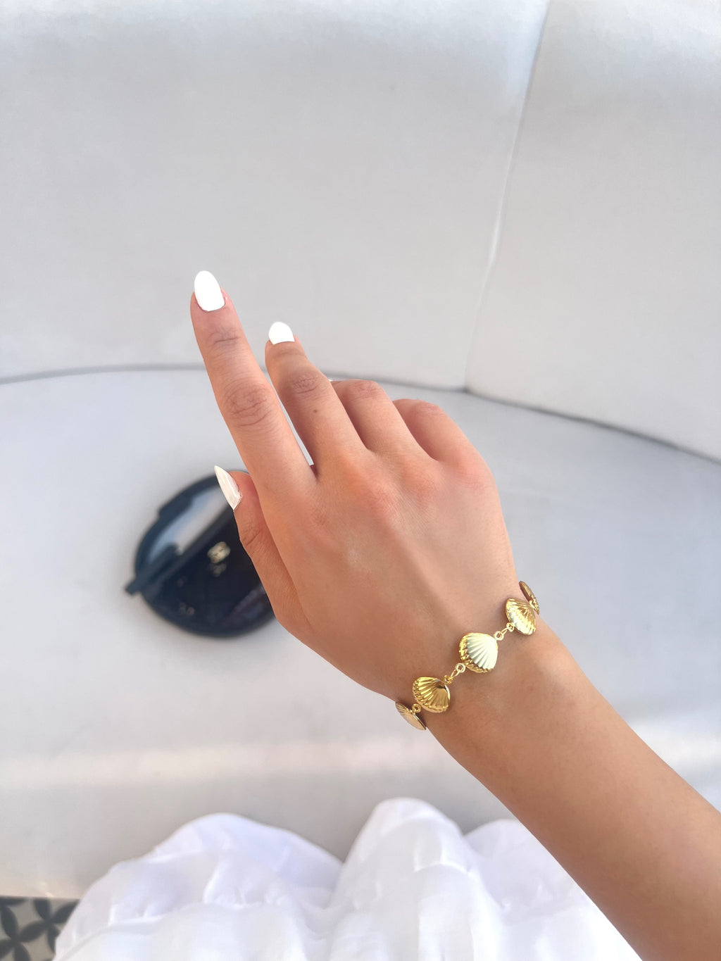 Deniz Kabuğu Gold Bileklik