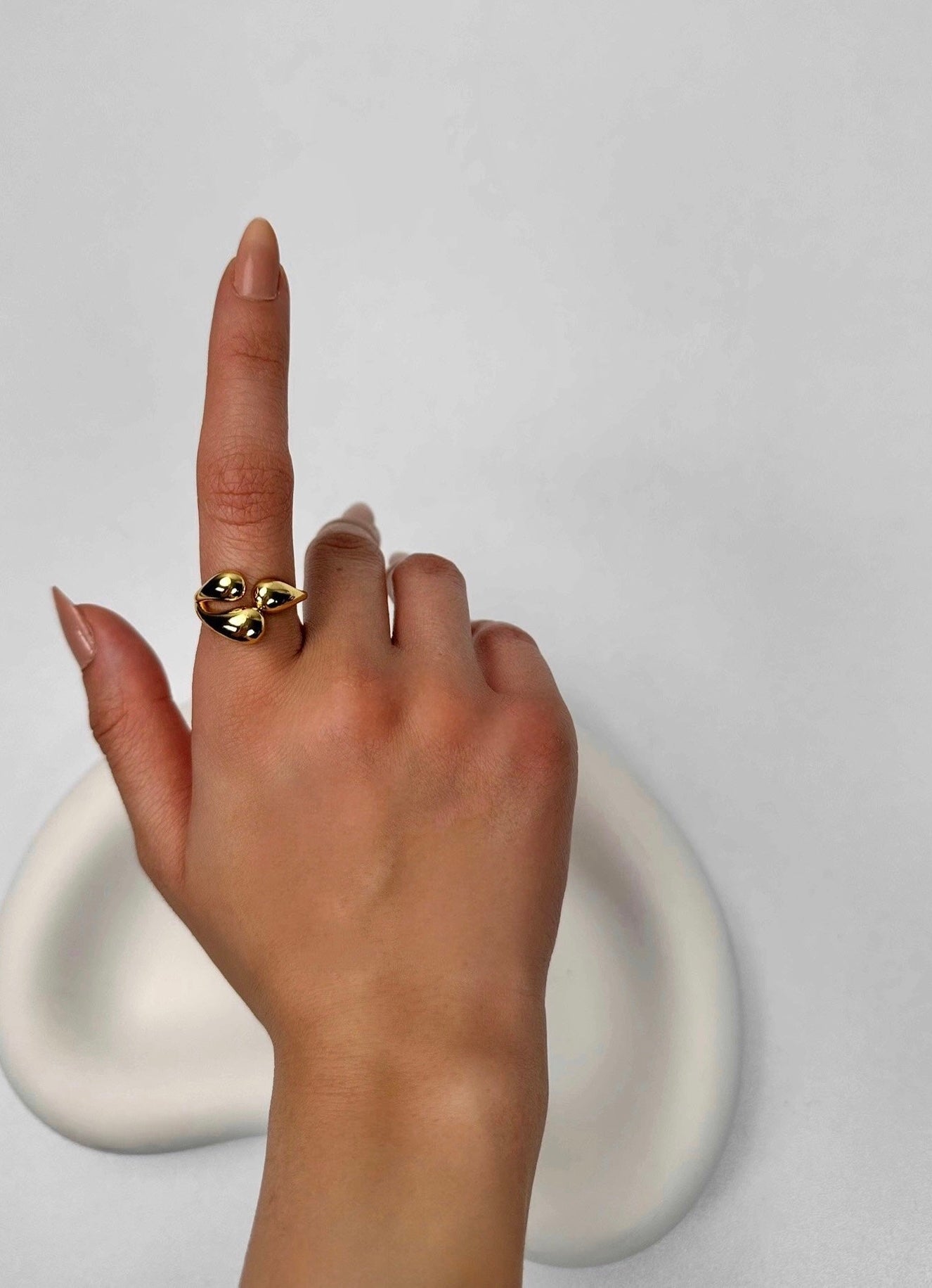 Özel Seri Bombeli Sarmal Yüzük