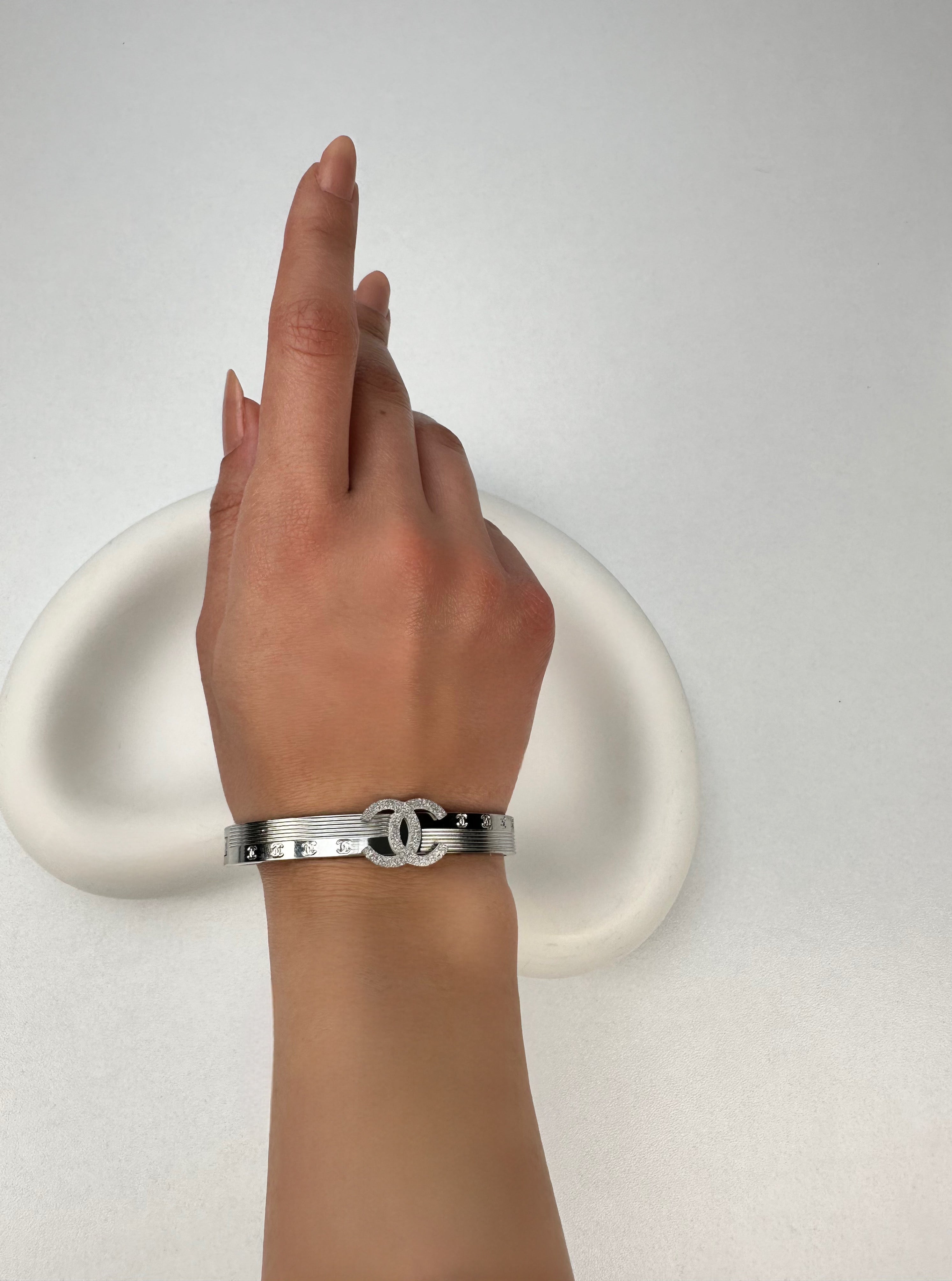 Özel Seri CH&L Gümüş Kelepçe Bileklik