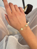 14k Gold Yonca Bileklik