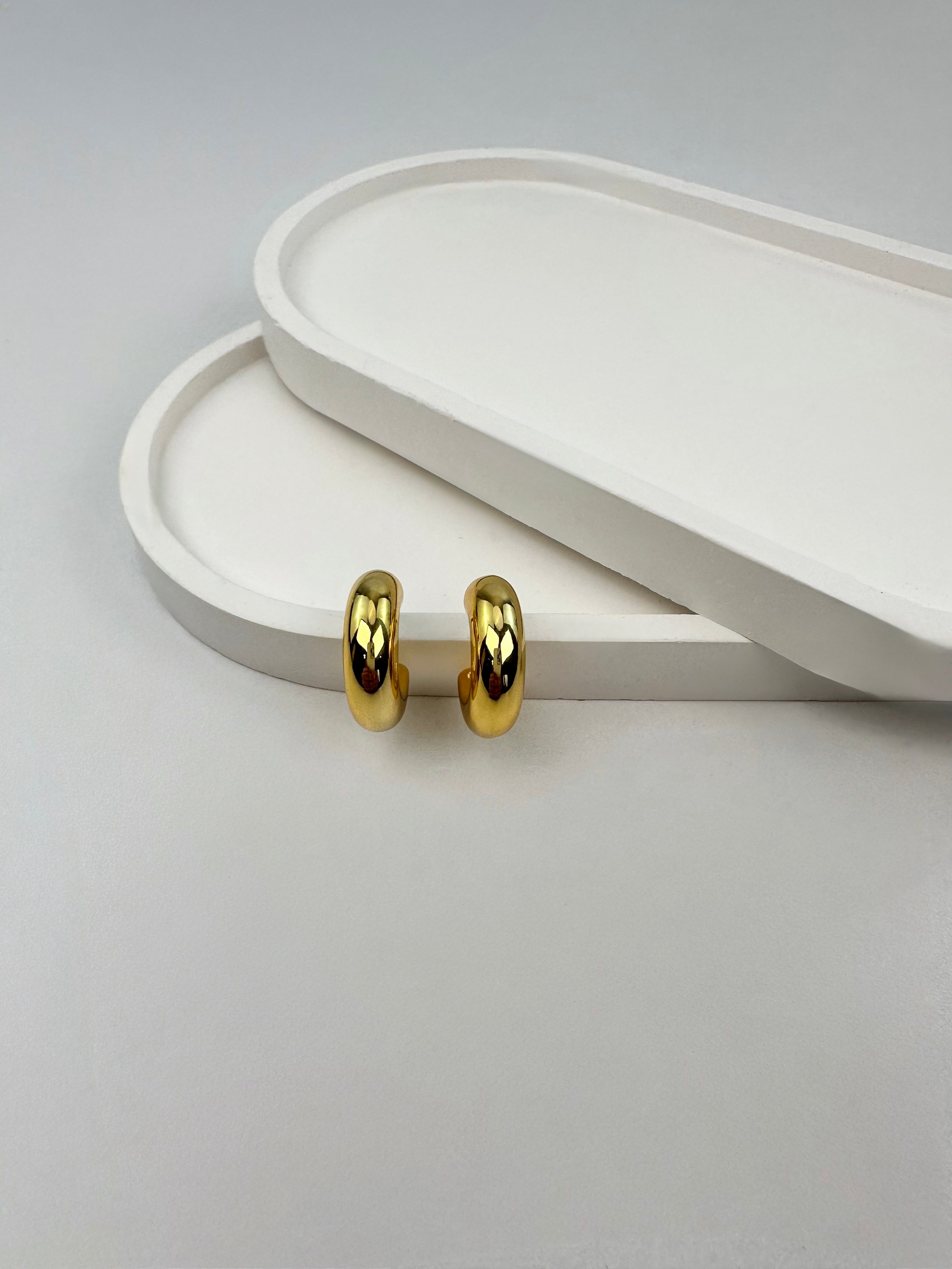 ZR Model Gold Halka Küpe