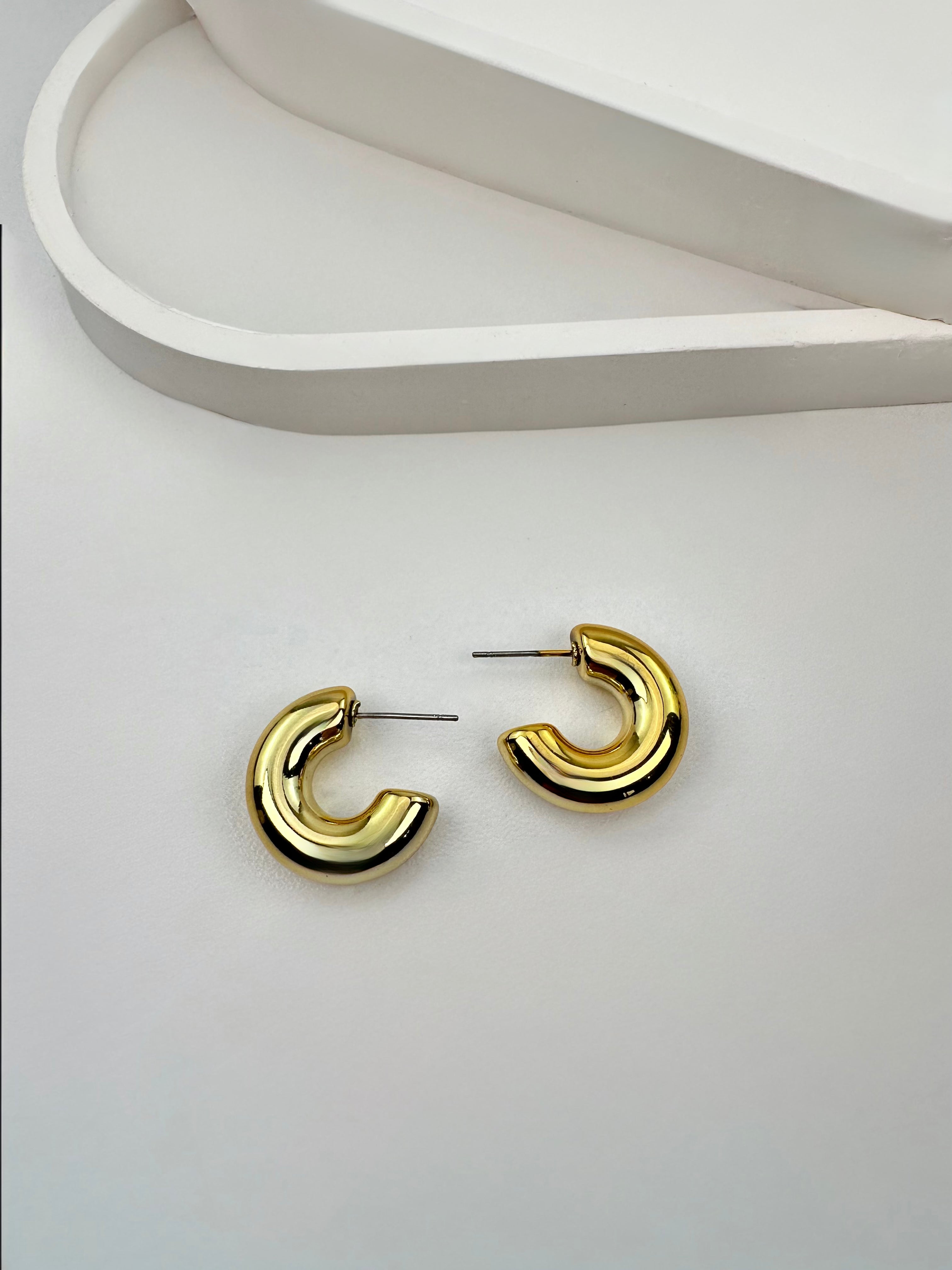ZR Model Gold Halka Küpe