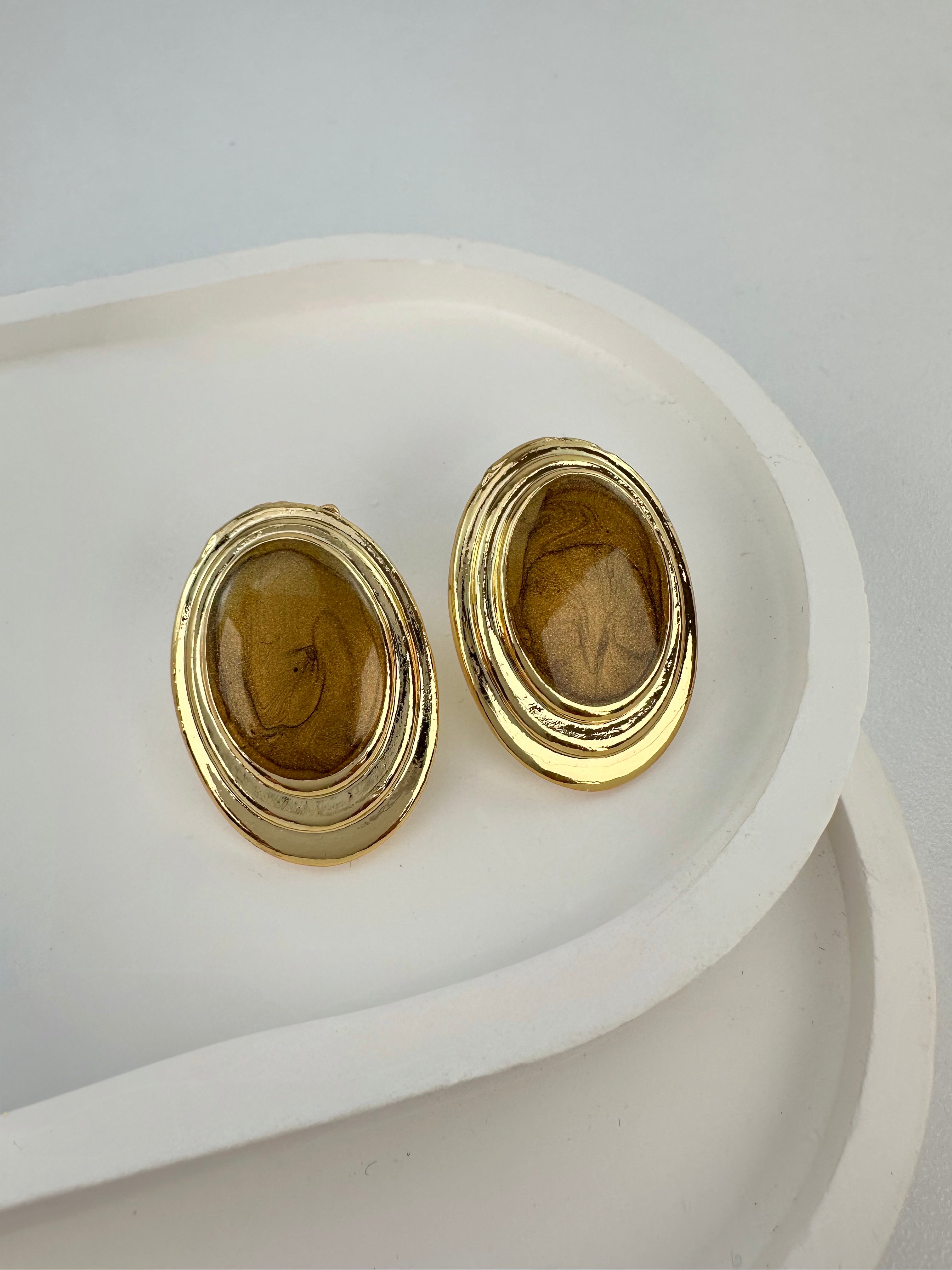 Mineli Vintage Gold Küpe