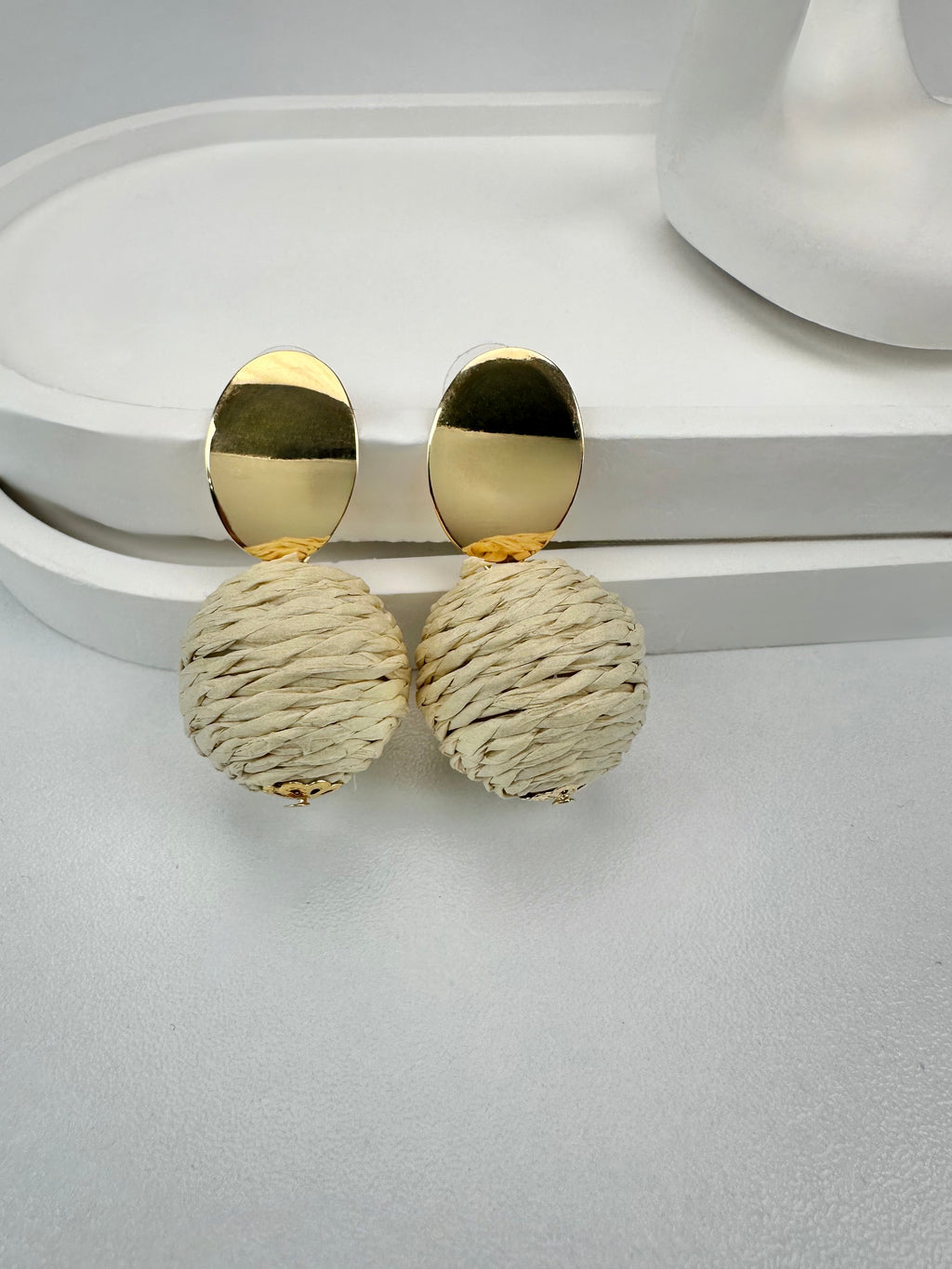 MNG Hasır Gold Küpe