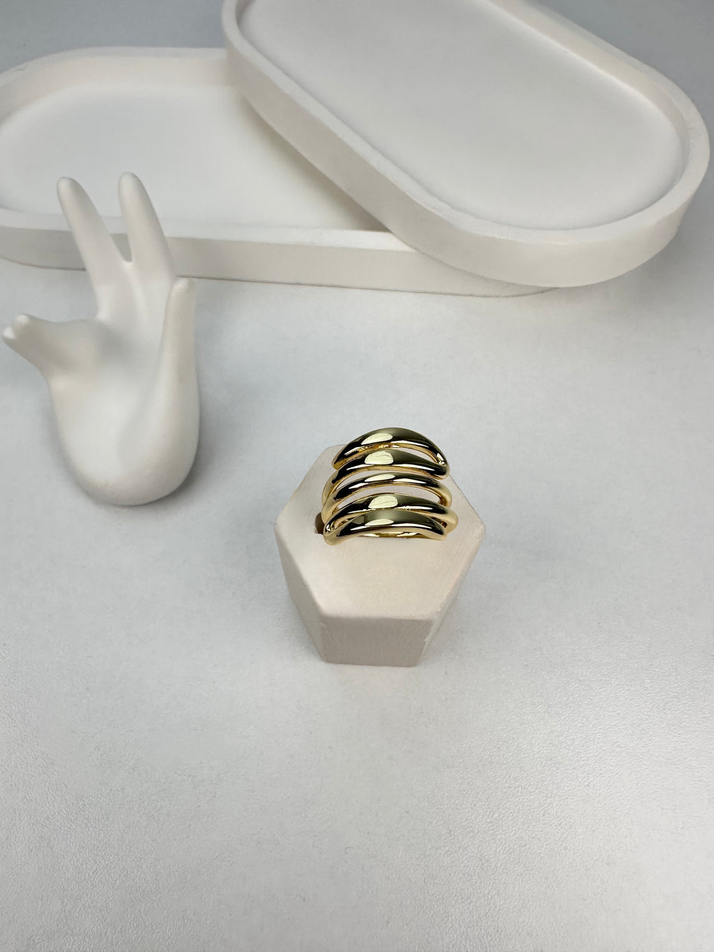 Özel Seri Tırtıklı Gold Yüzük