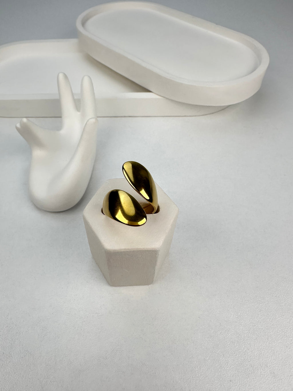 Özel Seri Kalın Sarmal Gold Yüzük