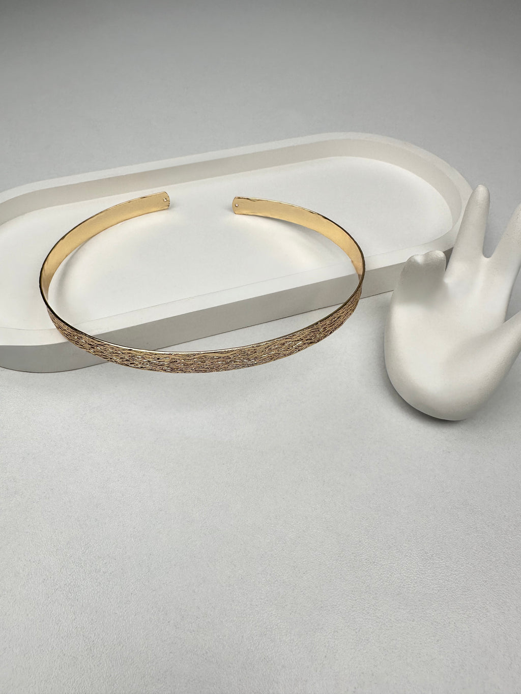 Özel Seri Tırtıklı Gold Choker Kolye