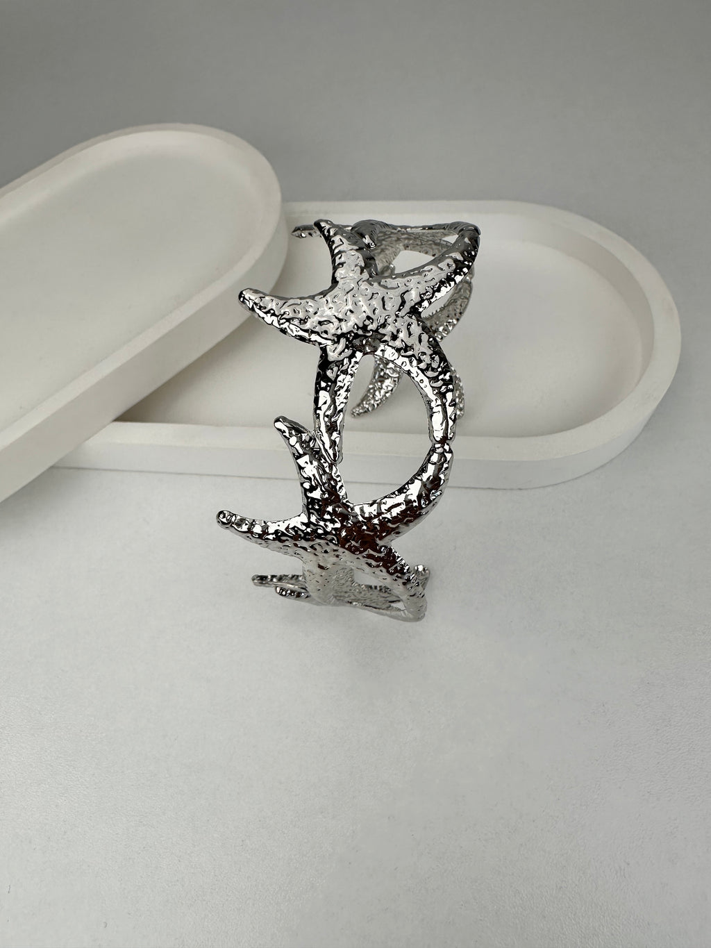 Özel Seri  Deniz Yıldızı Gümüş Pazu Bilekliği