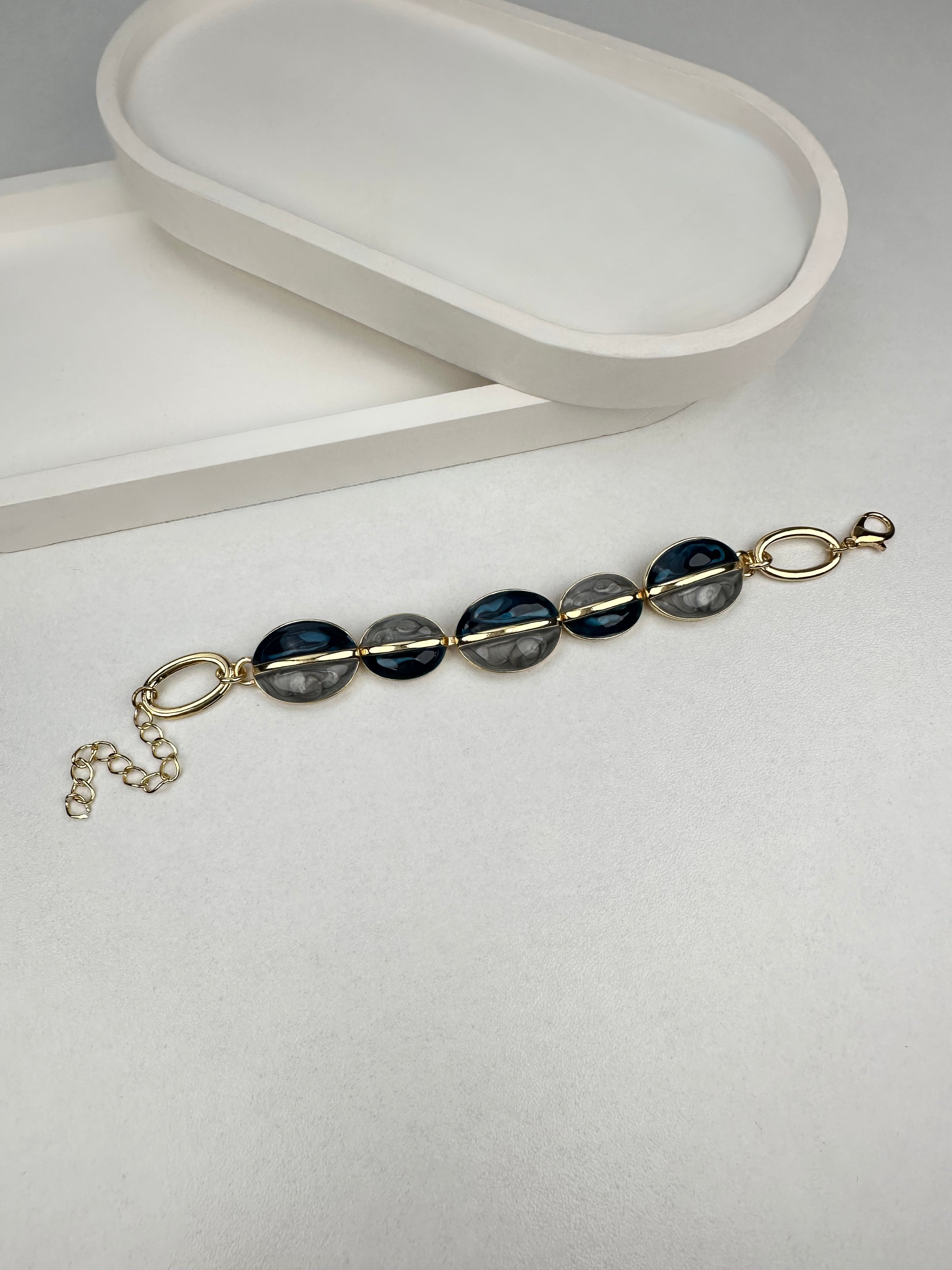 Özel Seri Oval Taşlı Renkli Bileklik