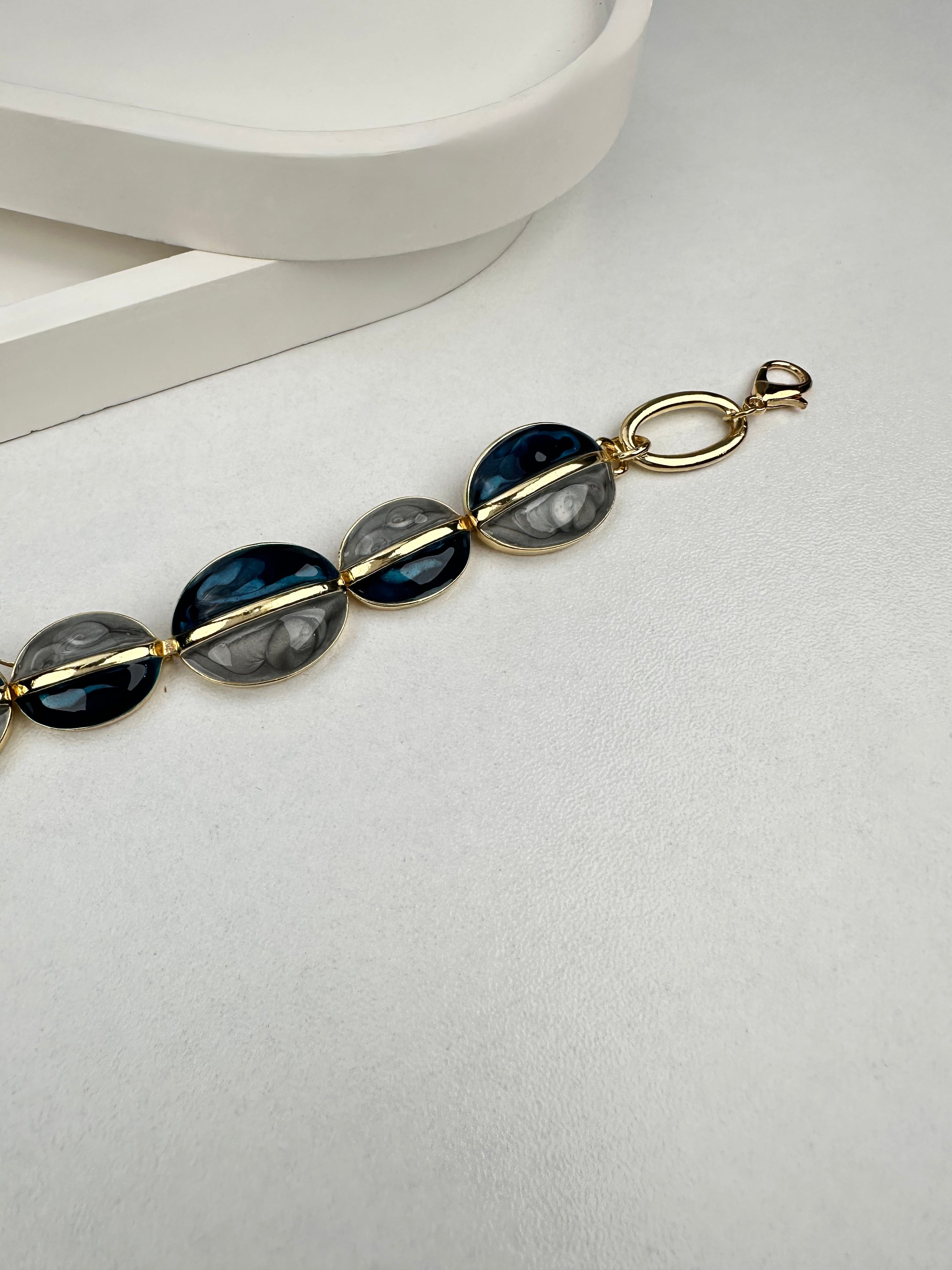 Özel Seri Oval Taşlı Renkli Bileklik