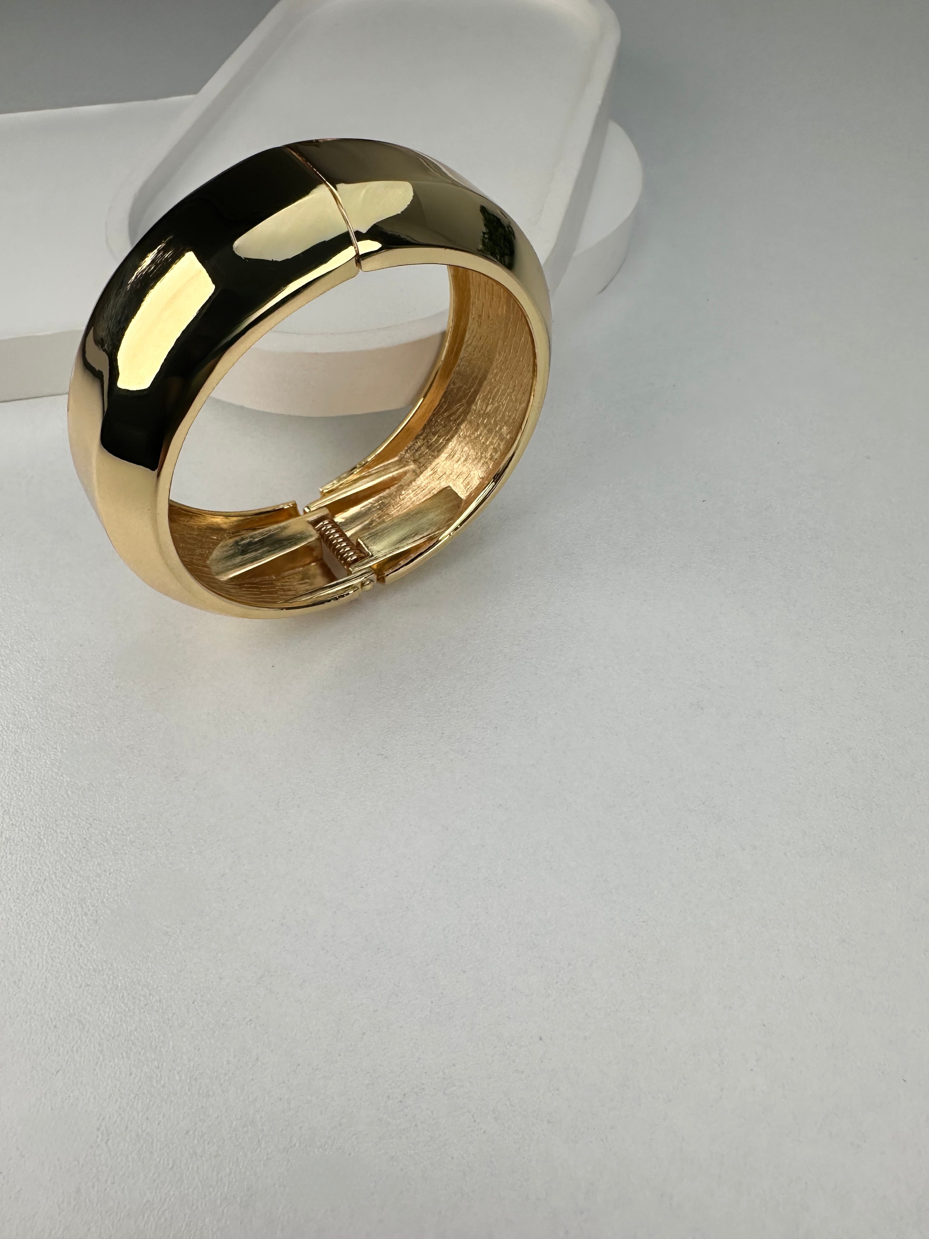 Özel Seri Kalın Halka Gold Bileklik