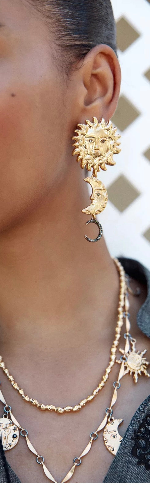 ZR Model Güneş Ay Küpe