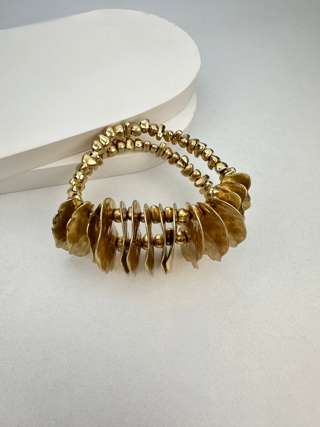 ZR Model Plaka Tasarım Gold Bileklik