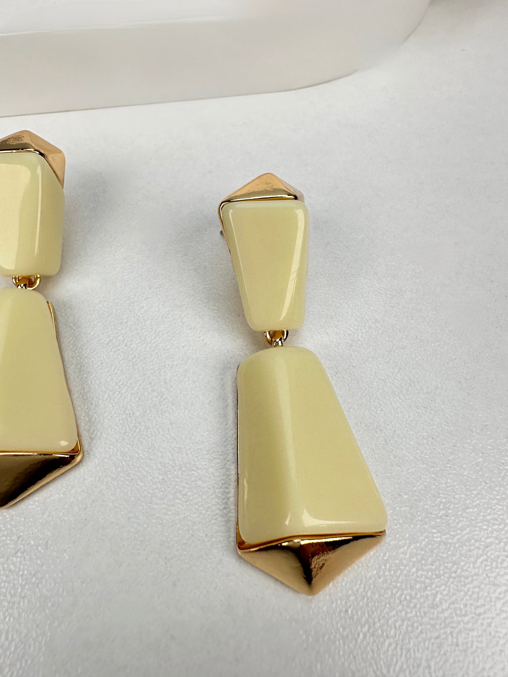 Sarı Geo Gold Küpe