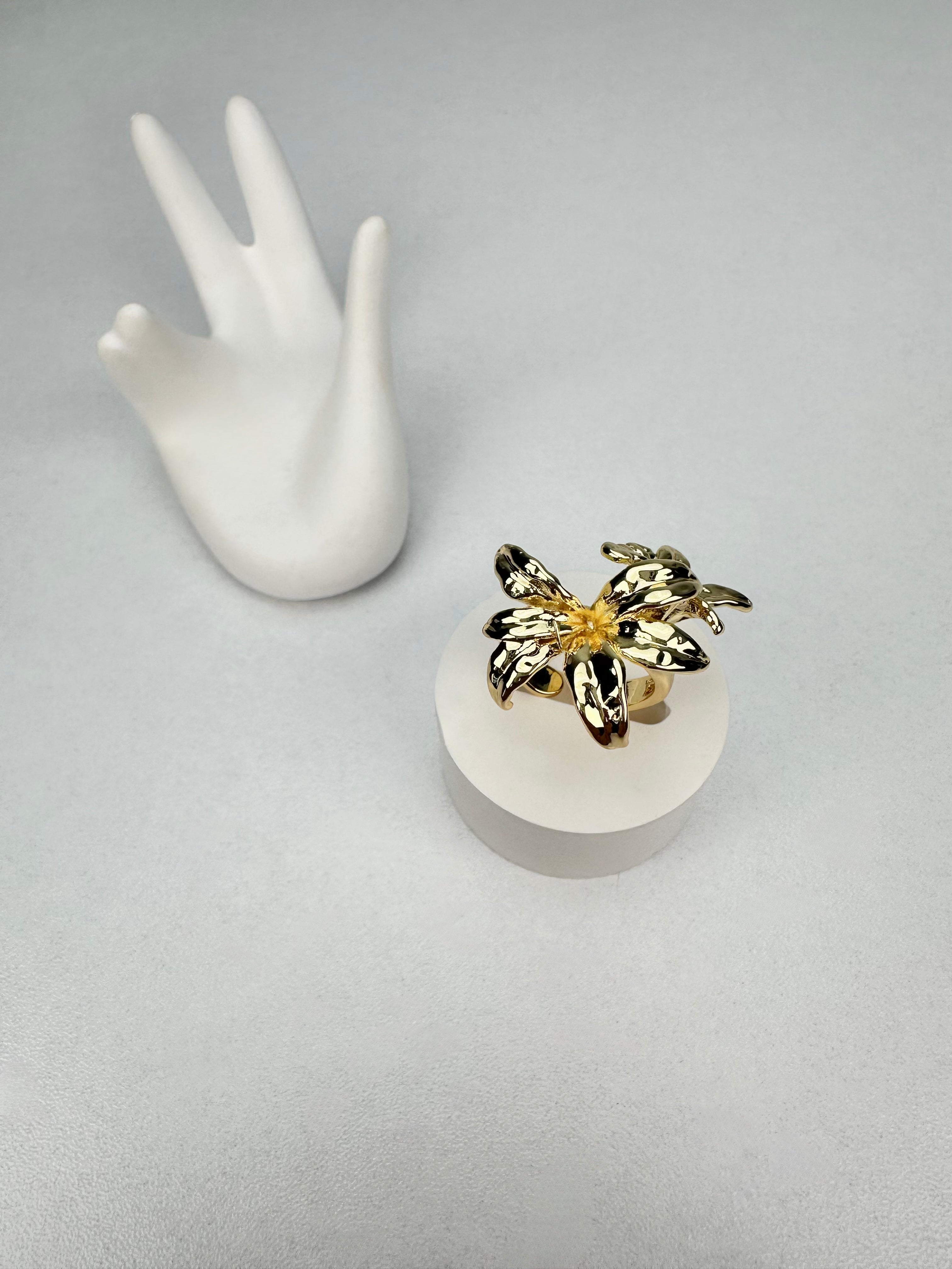 Özel Seri İkili Görünüm Çiçek Yüzük