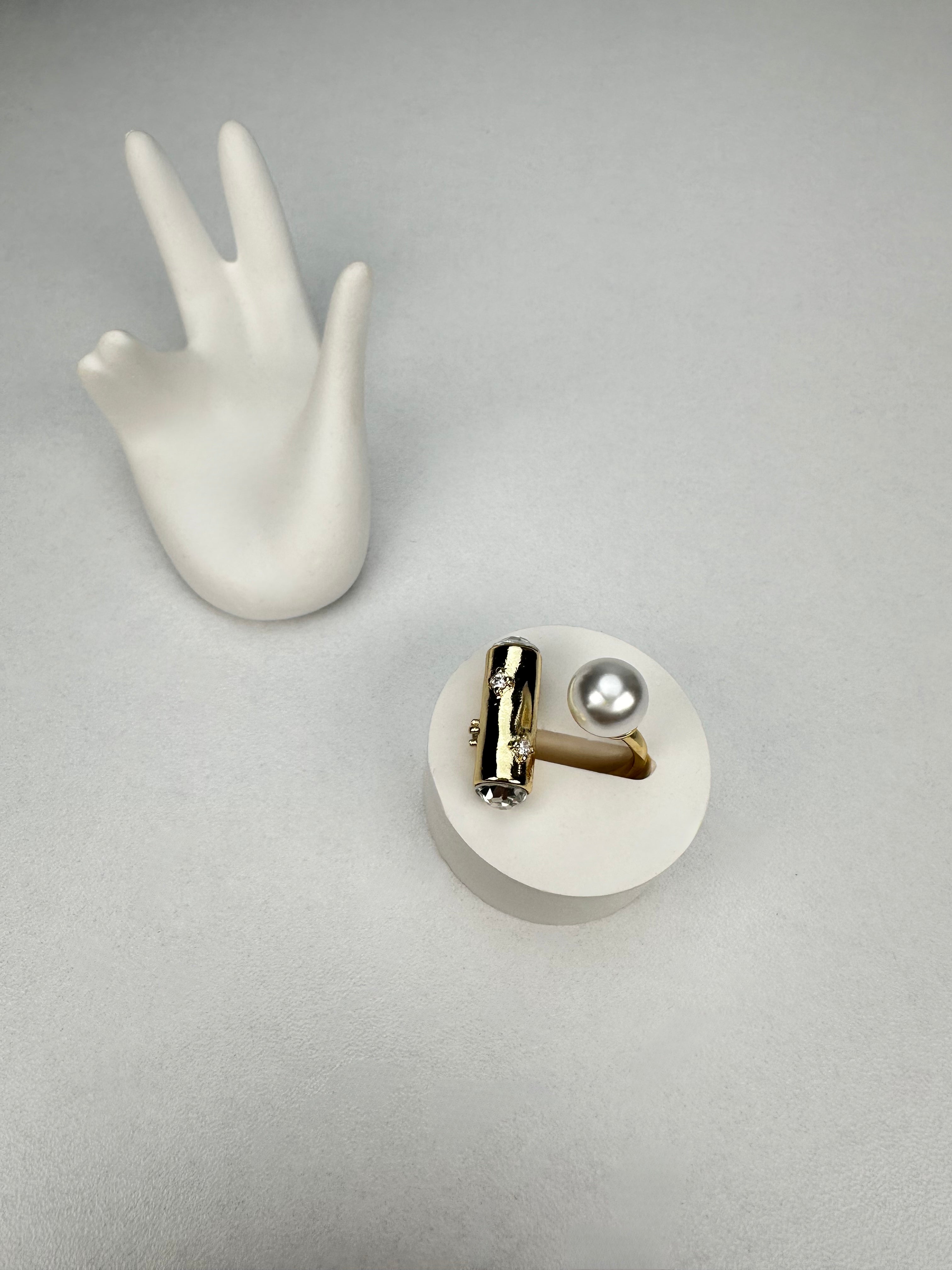 İnci Toplu Geo Yüzük