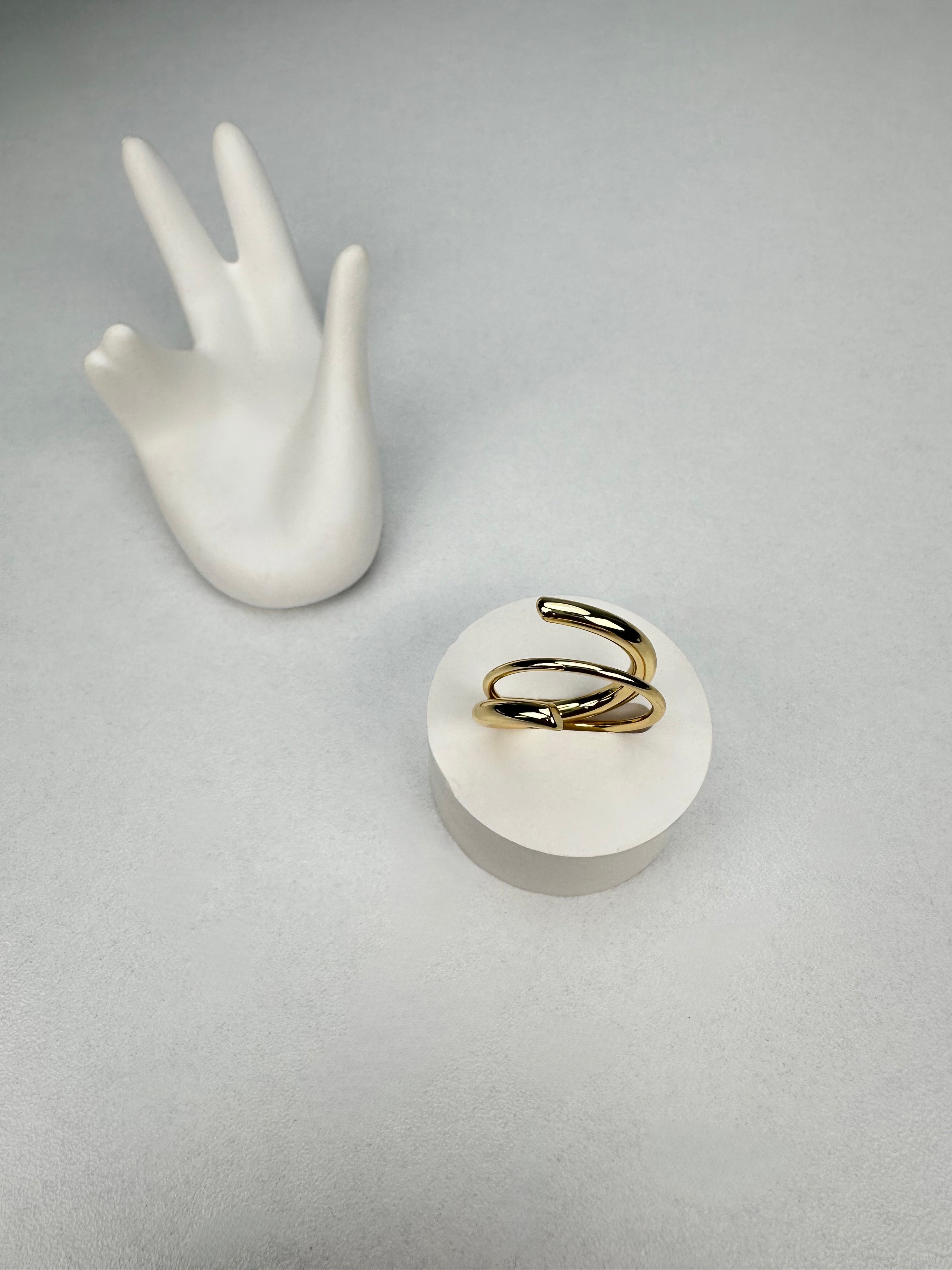 İnce Sarmal Gold Yüzük