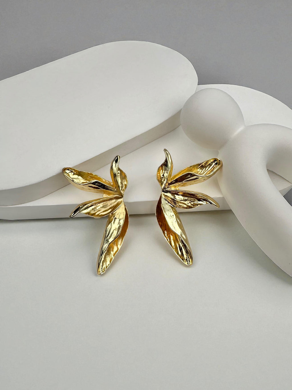 Blade Gold Tasarım Küpe